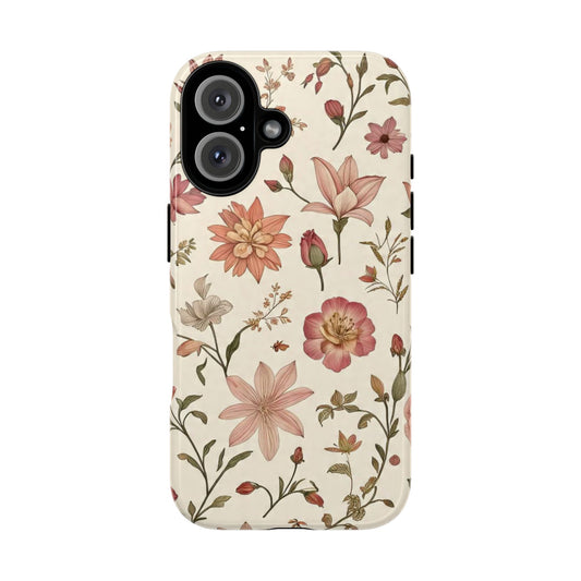 Rustic Floral Phone Case, Tough Cases for Nature Lovers, Cute Floral Design, Durable Case for Gifts, Stylish Phone Protection