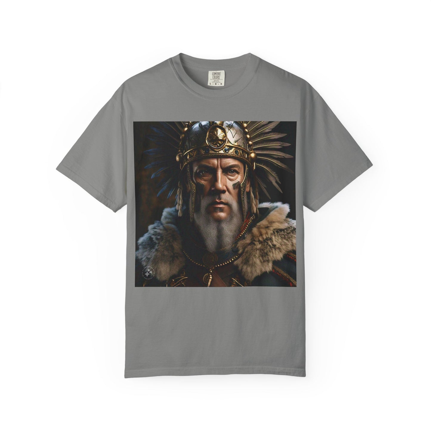 Warrior Spirit Garment-Dyed T-Shirt, Vintage Tee, Unisex Fashion, Gift for Him, Casual Wear, Graphic Top, Everyday Style