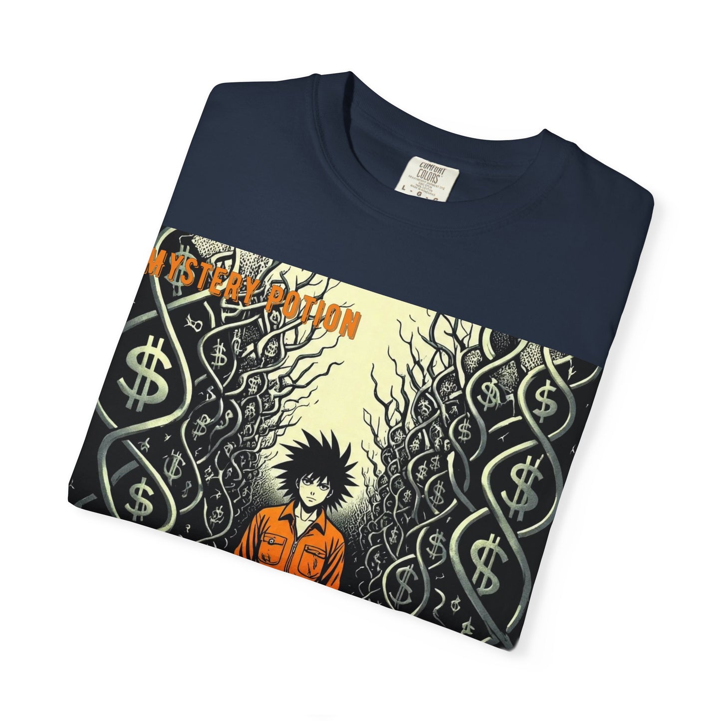 'Prison of Dollar Signs' by GOAT of Goth, Street Art Inspired Unisex T-Shirt, Cool Graphic Tee, Casual Wear, Hip Hop Fashion, Gift for Art Lovers, Unique Style