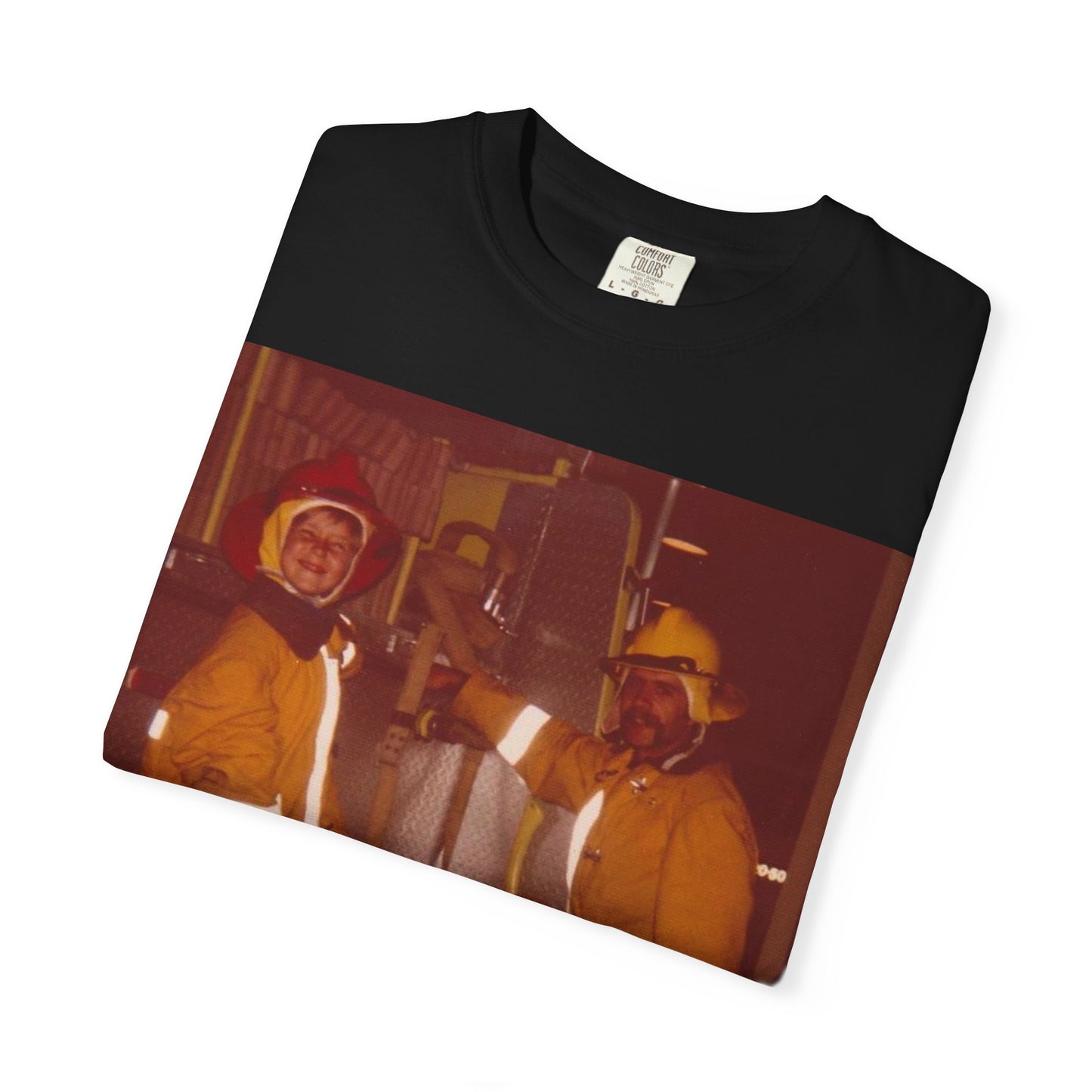 Vintage Firefighter T-Shirt, Unisex Garment-Dyed Tee, Retro Fire Rescue Shirt, Firefighter Gifts, Hero Tribute Apparel