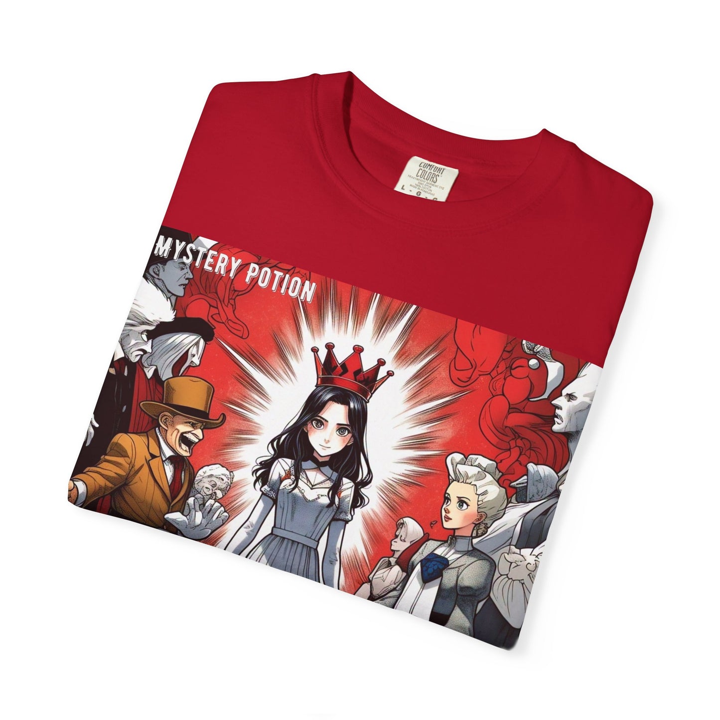 Mystery Potion's Alice In Wonderland Graphic Unisex T-shirt | Cool Casual Wear, Gift for Fans, Art Lovers, Anime Style Merch, Unique Everyday Tee