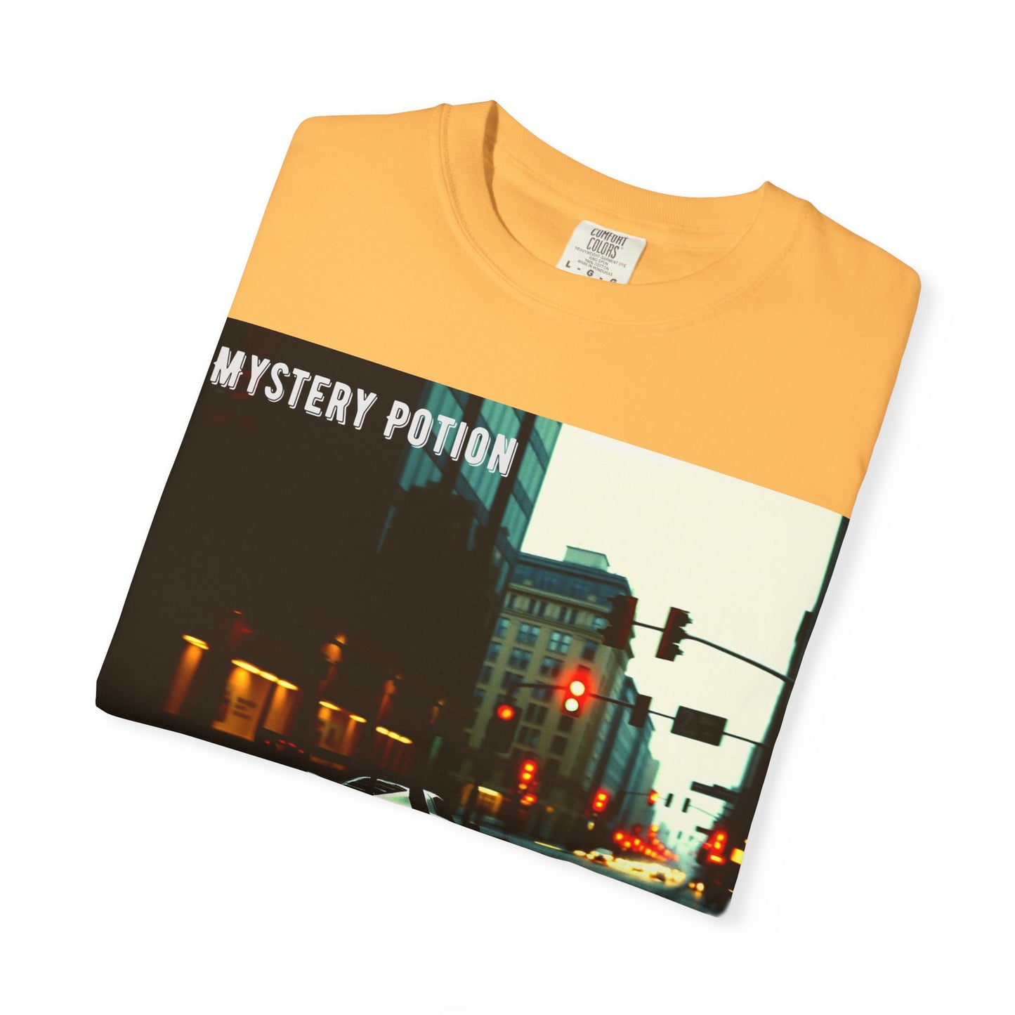 'Red Light Stop, Green Light Burn' by Mystery Potion Urban Vibe T-Shirt, Street Art T-Shirt, Fashion Tee, Gift for Art Lovers, Unisex Cotton Shirt, Unique Graphic Tee