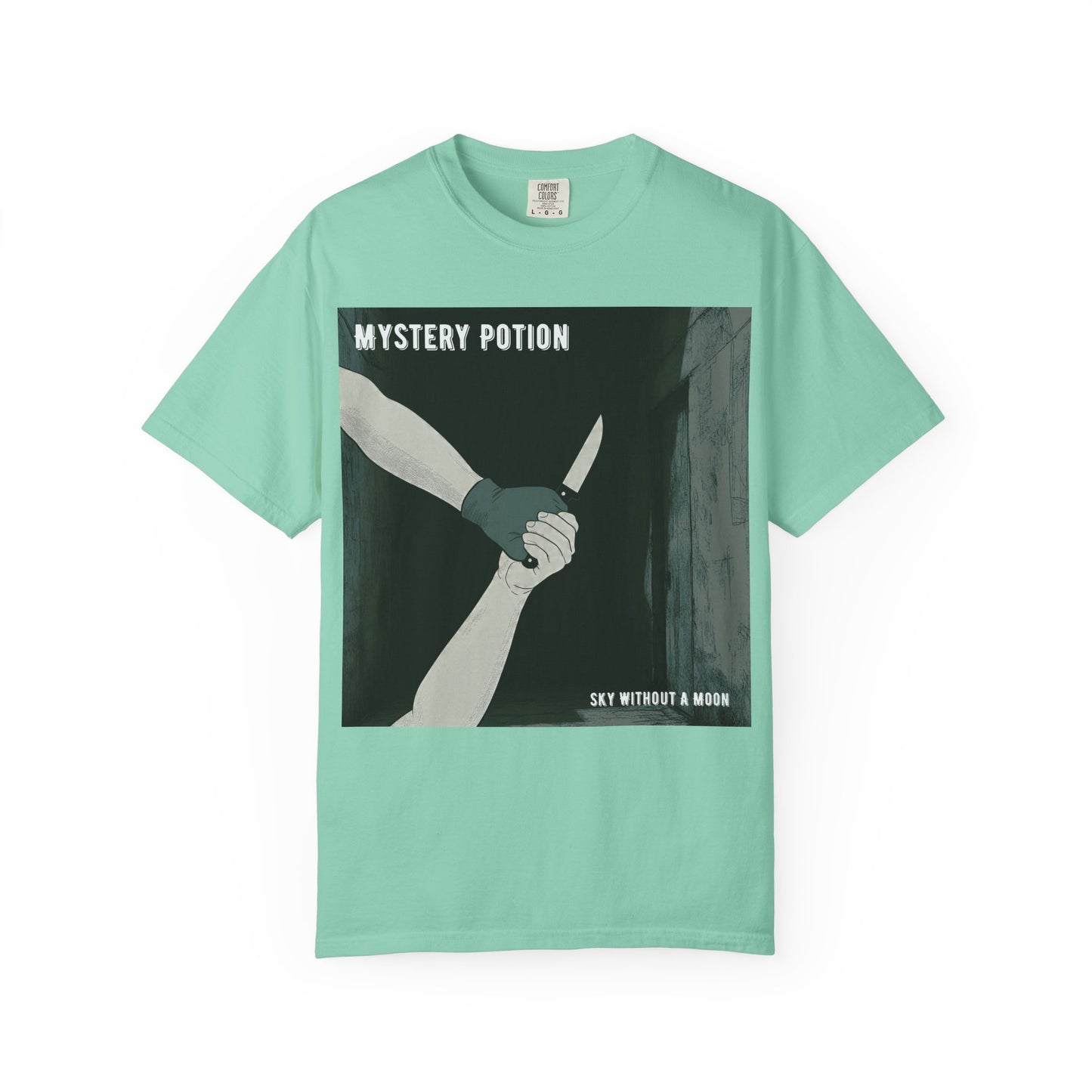 'Sky Without A Moon' by Mystery Potion Graphic Tee | Unisex Casual Wear, Artistic T-shirt, Unique Gift for Friends, Street Style Fashion, Gift for Occasions