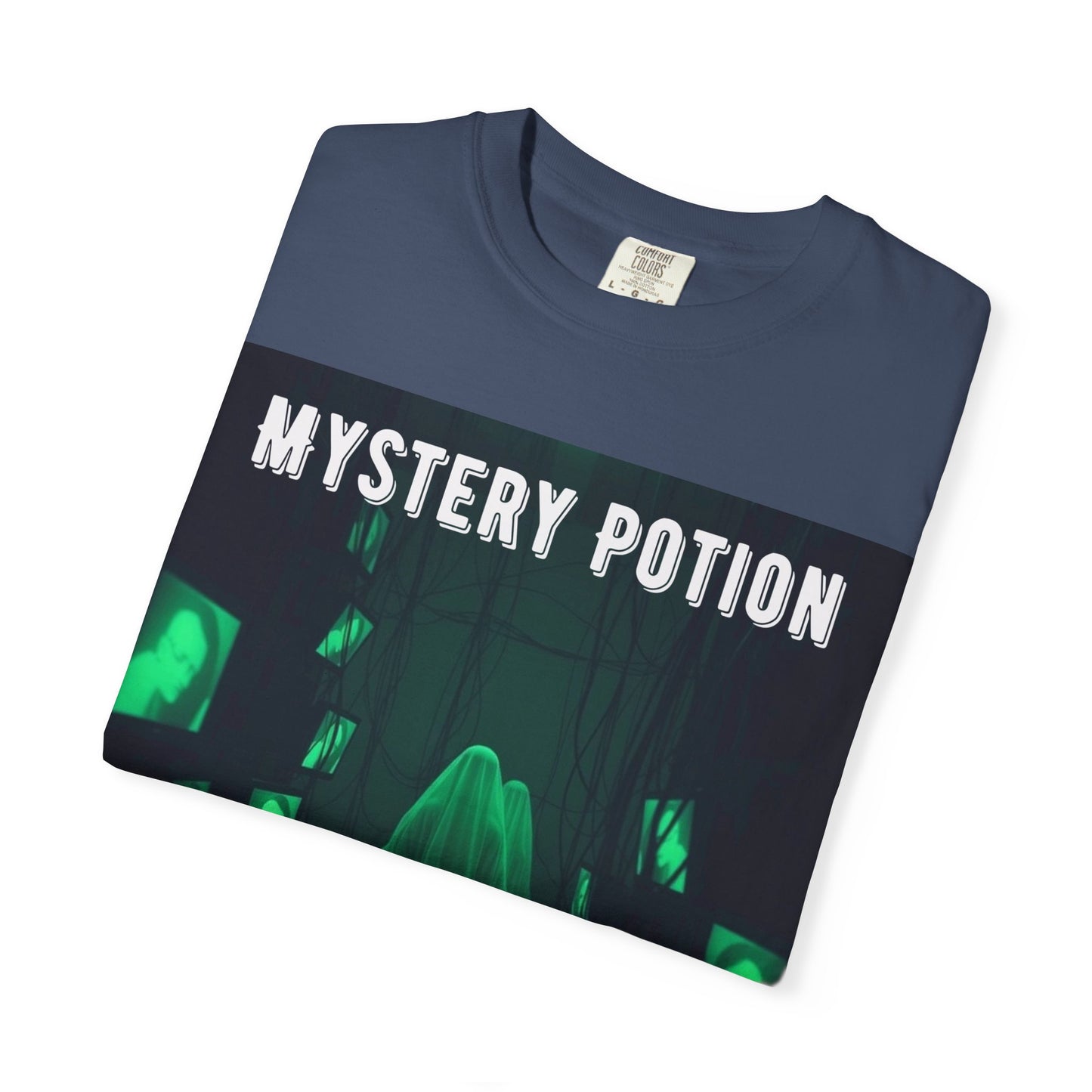 Mystery Potion Unisex T-Shirt | Ghostly Vibe | Perfect for Halloween, Gifts, or Casual Wear, Unique Tee, Spooky Apparel, Graphic Shirt