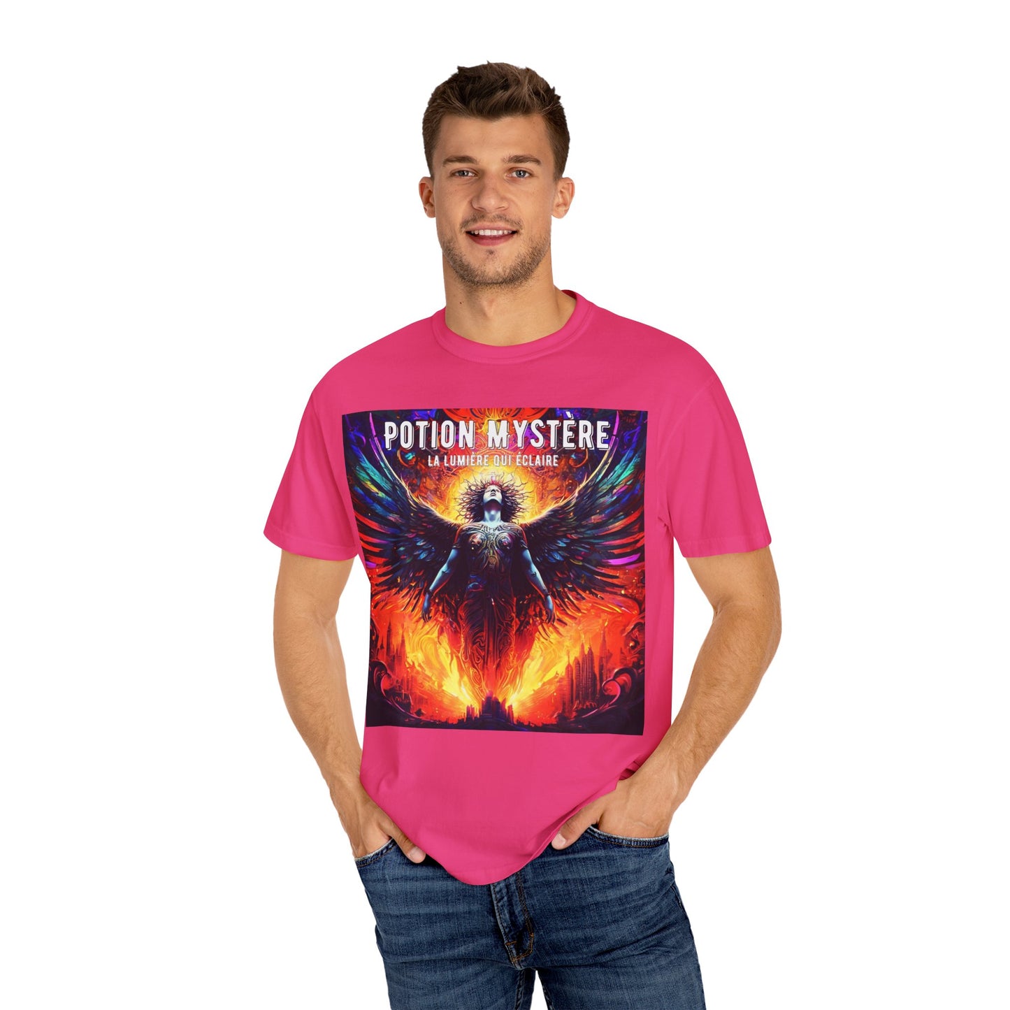 Mystical Graphic Tee - Potion Mystere Unisex T-Shirt, Boho Fashion, Festival Wear, Witchy Style, Gift for Occult Lovers