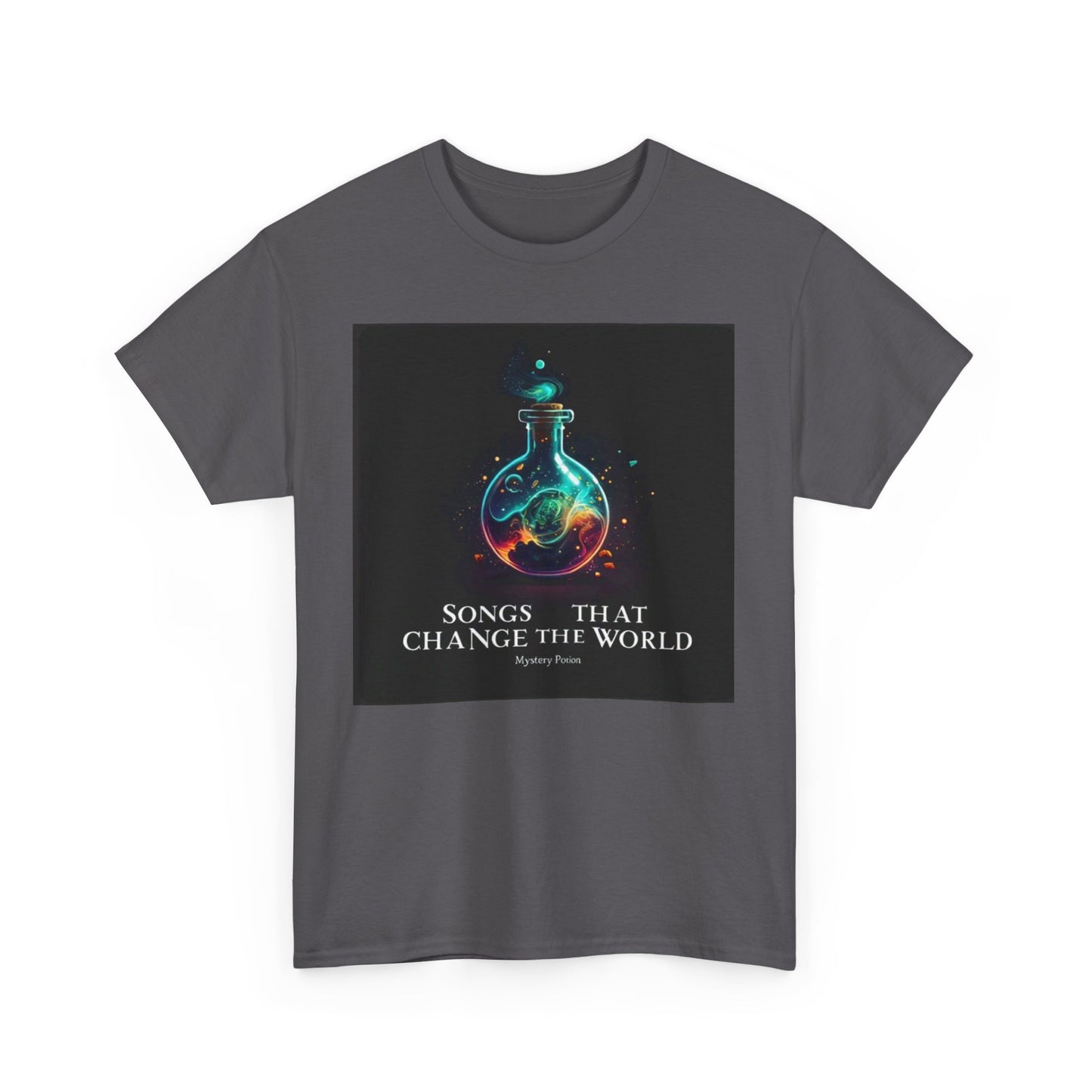 'Songs That Change The World' by Mystery Potion Viral Statement Tee
