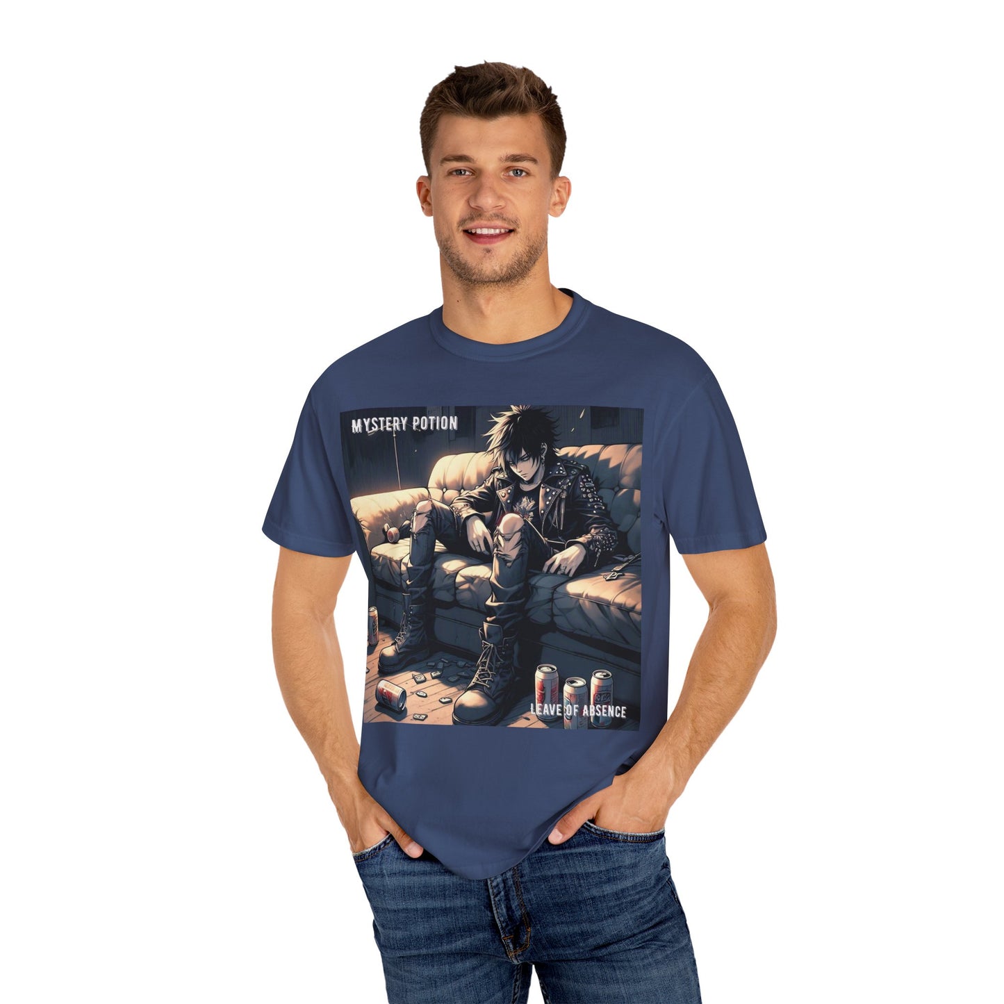 'Leave of Absence' by Mystery Potion Graphic T-Shirt, Unisex Casual Tee, Anime Merchandise, Gift for Fans, Streetwear Style