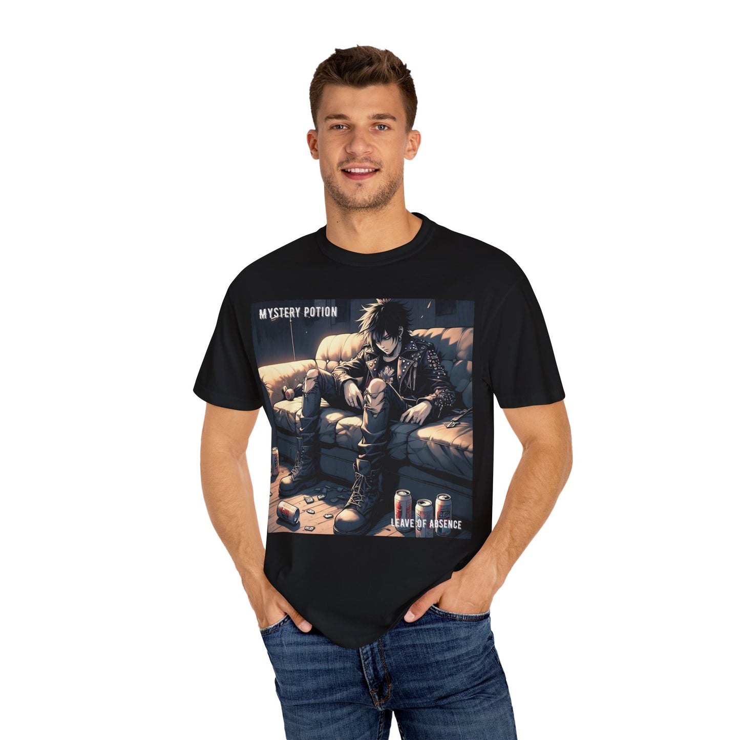 'Leave of Absence' by Mystery Potion Graphic T-Shirt, Unisex Casual Tee, Anime Merchandise, Gift for Fans, Streetwear Style