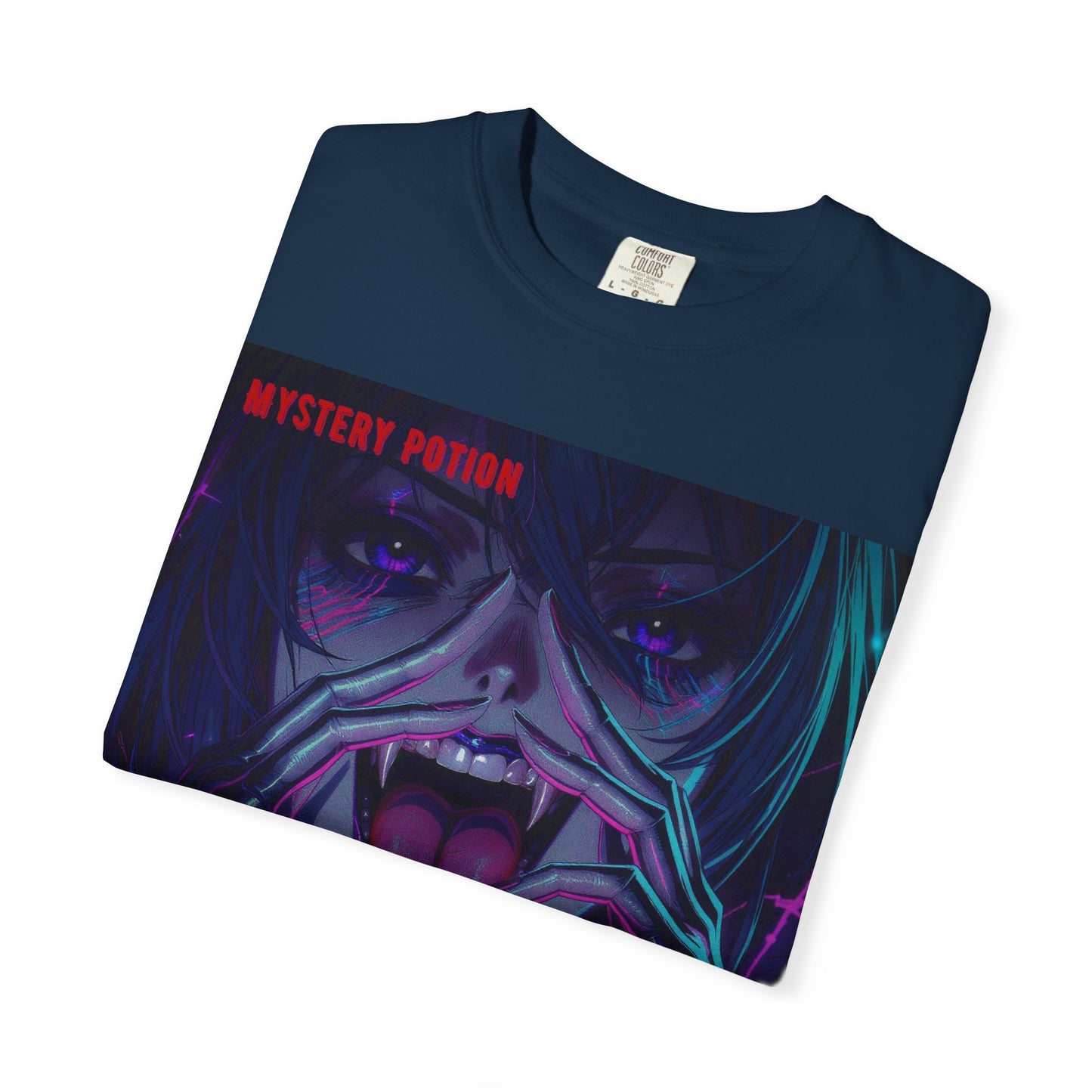 'Beneath The All-Mocking Tongue' by Mystery Potion Unisex Garment-Dyed T-shirt