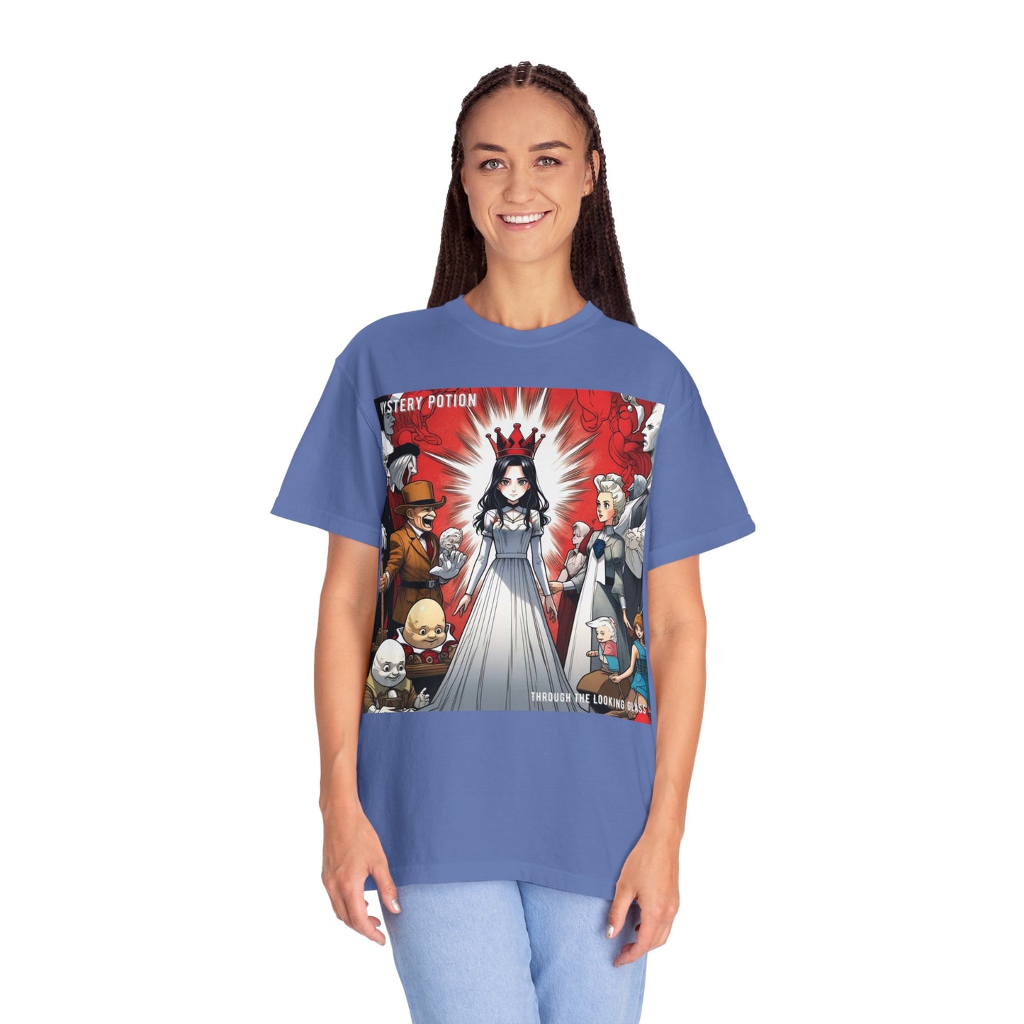 Mystery Potion's Alice In Wonderland Graphic Unisex T-shirt | Cool Casual Wear, Gift for Fans, Art Lovers, Anime Style Merch, Unique Everyday Tee