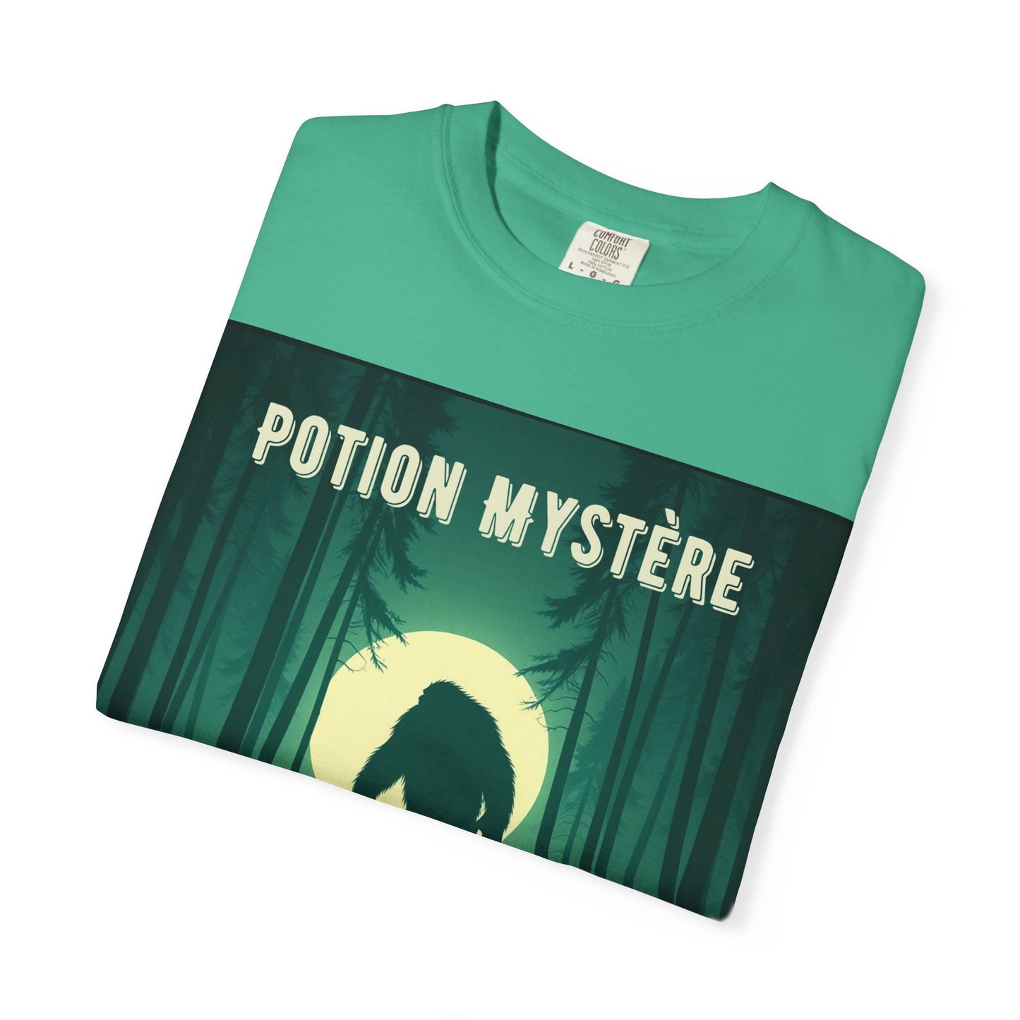 'Yeti' par Potion Mystère, Mysterious Yeti T-Shirt, Unisex Graphic Tee, Adventure Apparel, Gift for Explorers, Nature-Inspired Clothing for Sasquatch Lovers