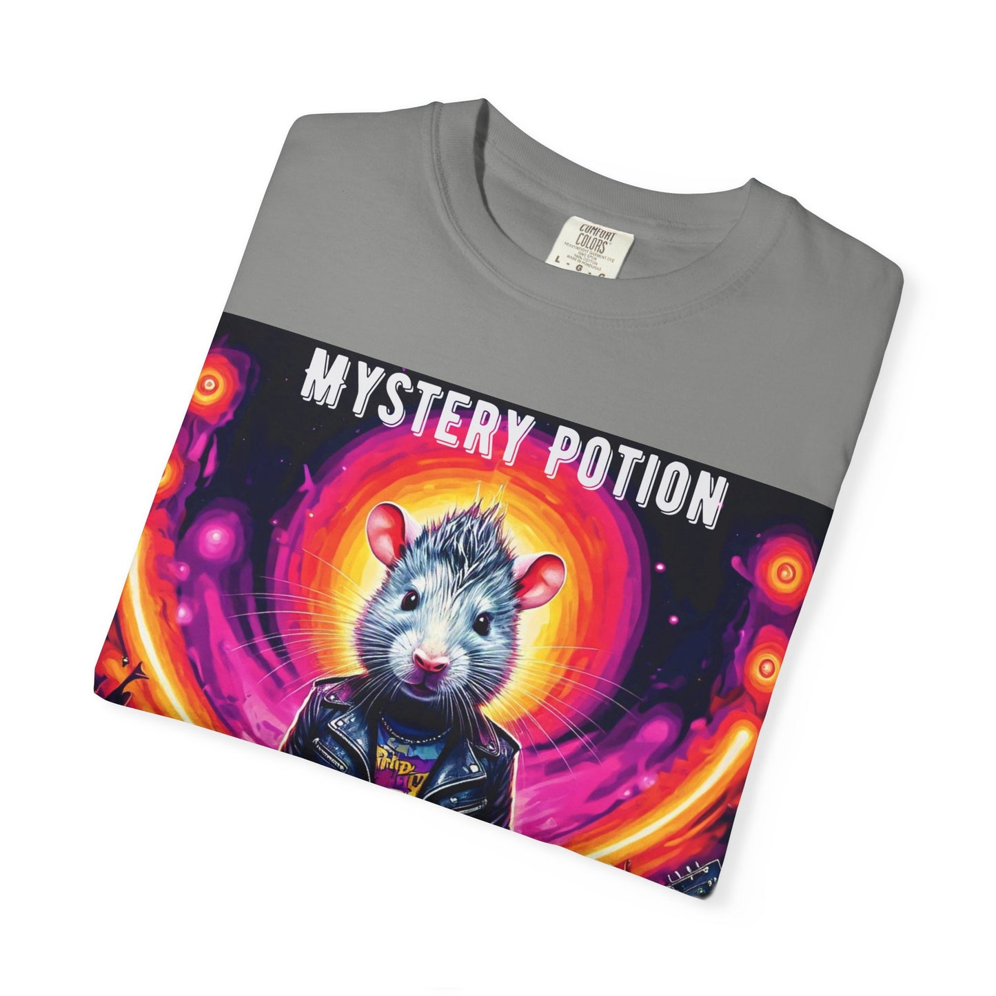Mystical Hamster Graphic Tee | Unisex Edgy T-Shirt, Perfect for Festivals, Concerts, Gifts, Casual Wear, and Parties