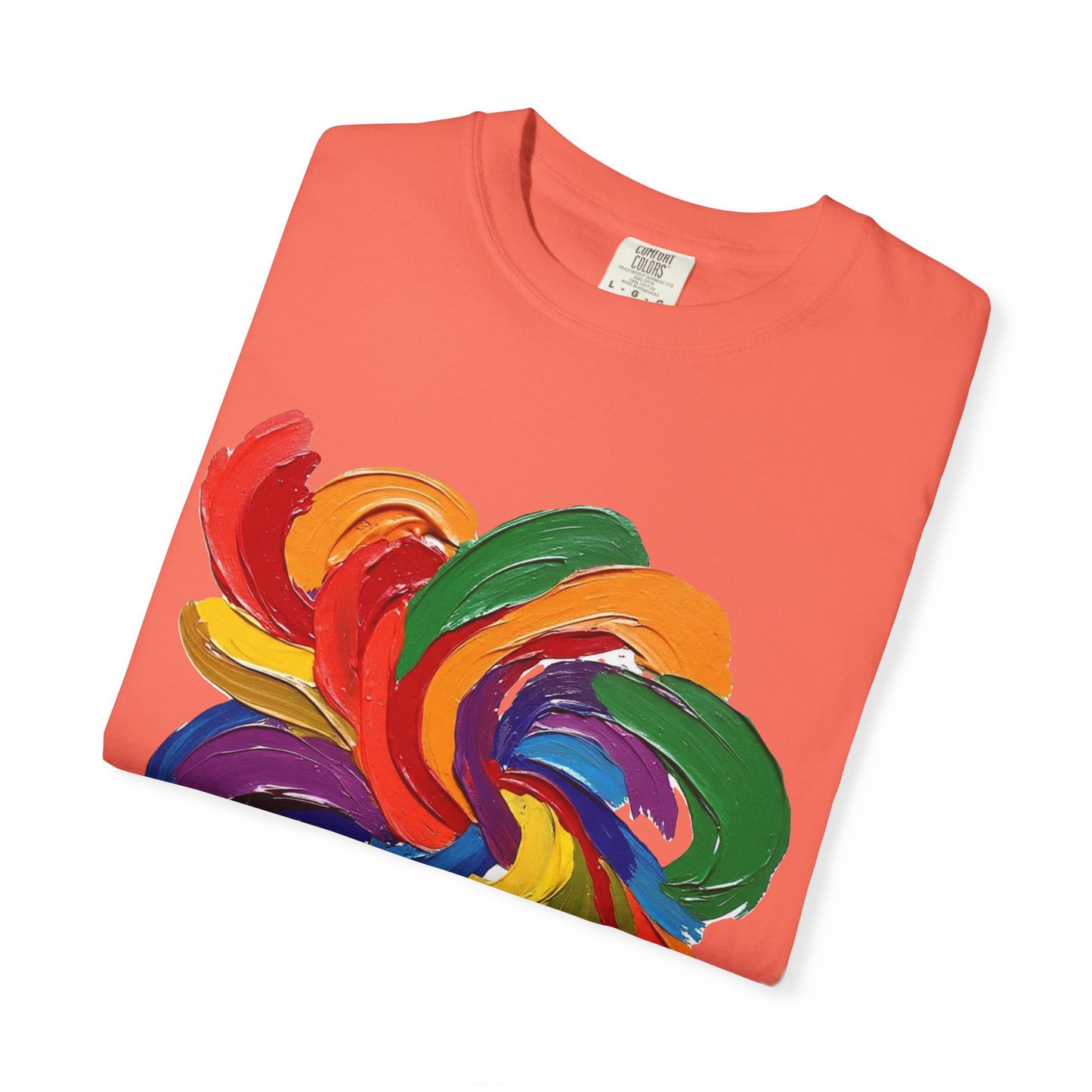 Colorful Swirl Unisex T-Shirt, Vibrant Art Tee, Casual Wear, Gift for Artists, Statement Shirt, Summer Outfit