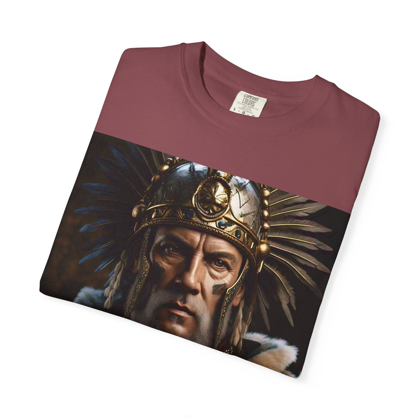 Warrior Spirit Garment-Dyed T-Shirt, Vintage Tee, Unisex Fashion, Gift for Him, Casual Wear, Graphic Top, Everyday Style