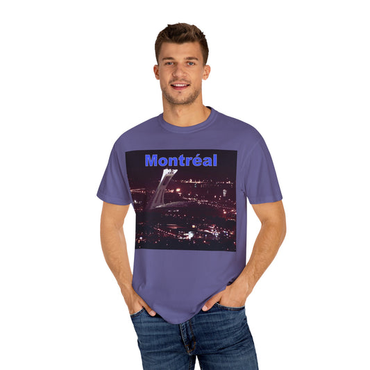 Montreal Night Skyline Unisex T-Shirt, City Love Tee, Travel Shirt, Gift for Her, Vintage Graphic Top