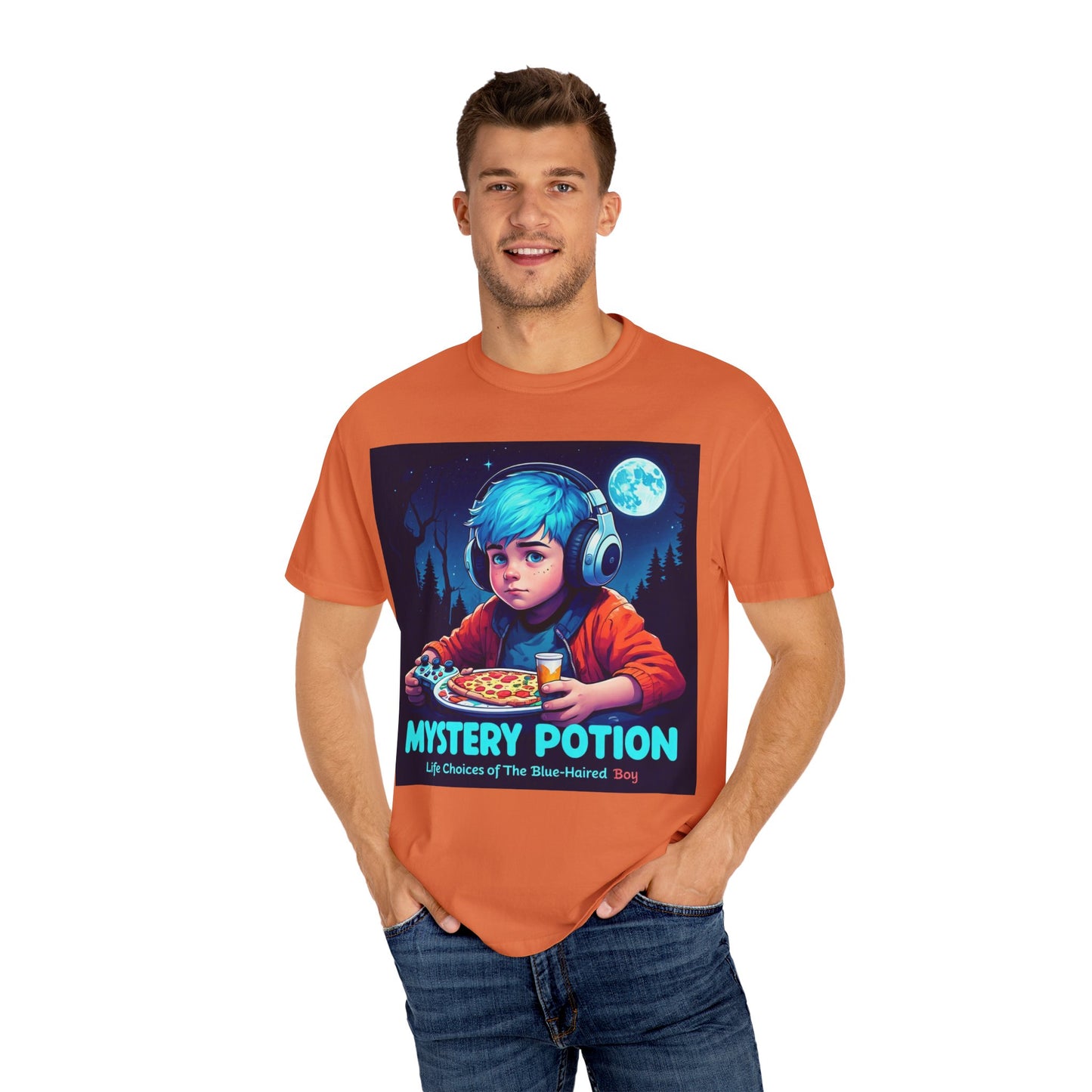 Mystery Potion T-shirt, Gamer Tee, Unisex Graphic Tee, Quirky Gift, Unique Design, Retro Vibe