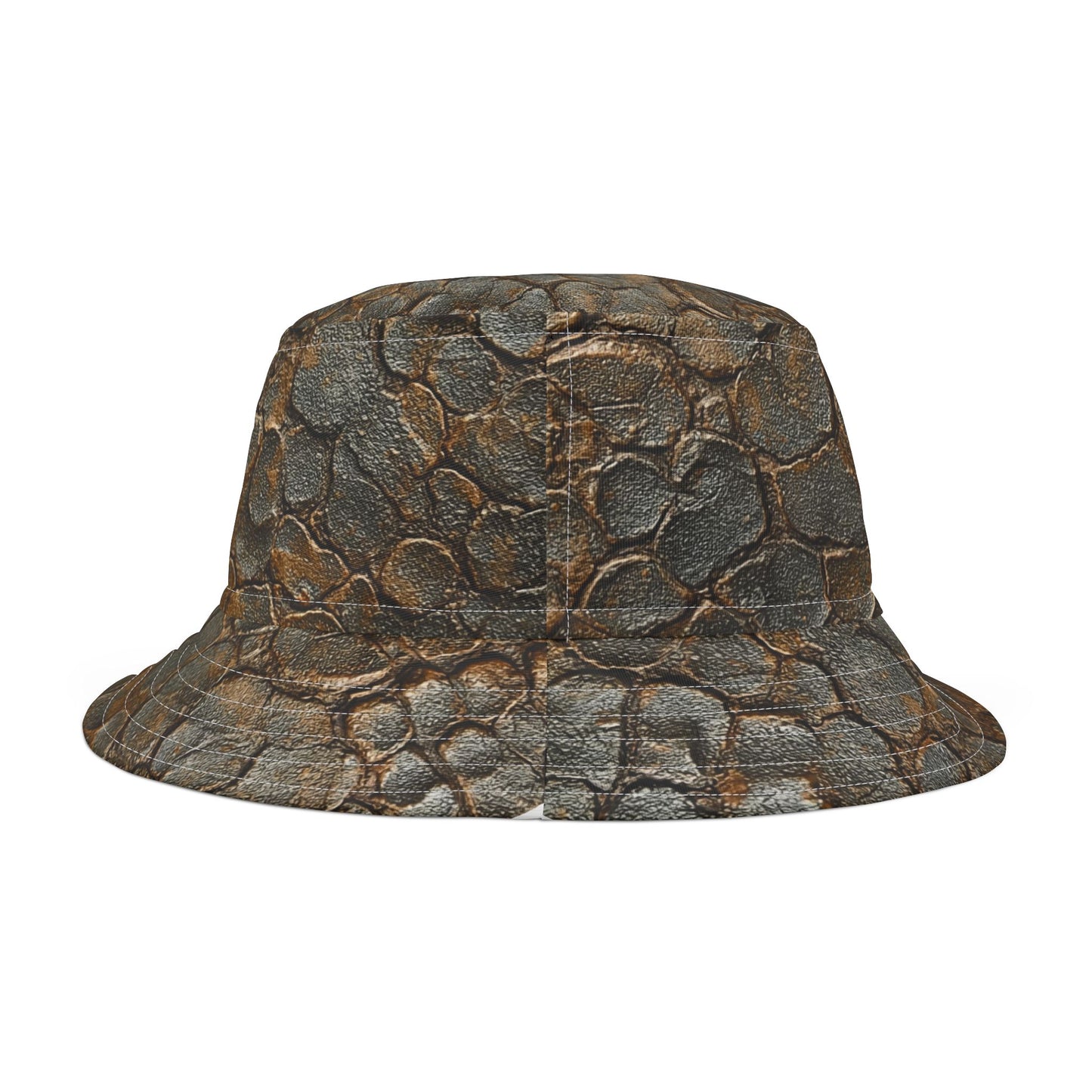 Stylish T-Rex Leather Stone like Textured Bucket Hat, Trendy Casual Accessory, Summer Essential, Outdoor Adventure Hat, Gift for Nature Lovers