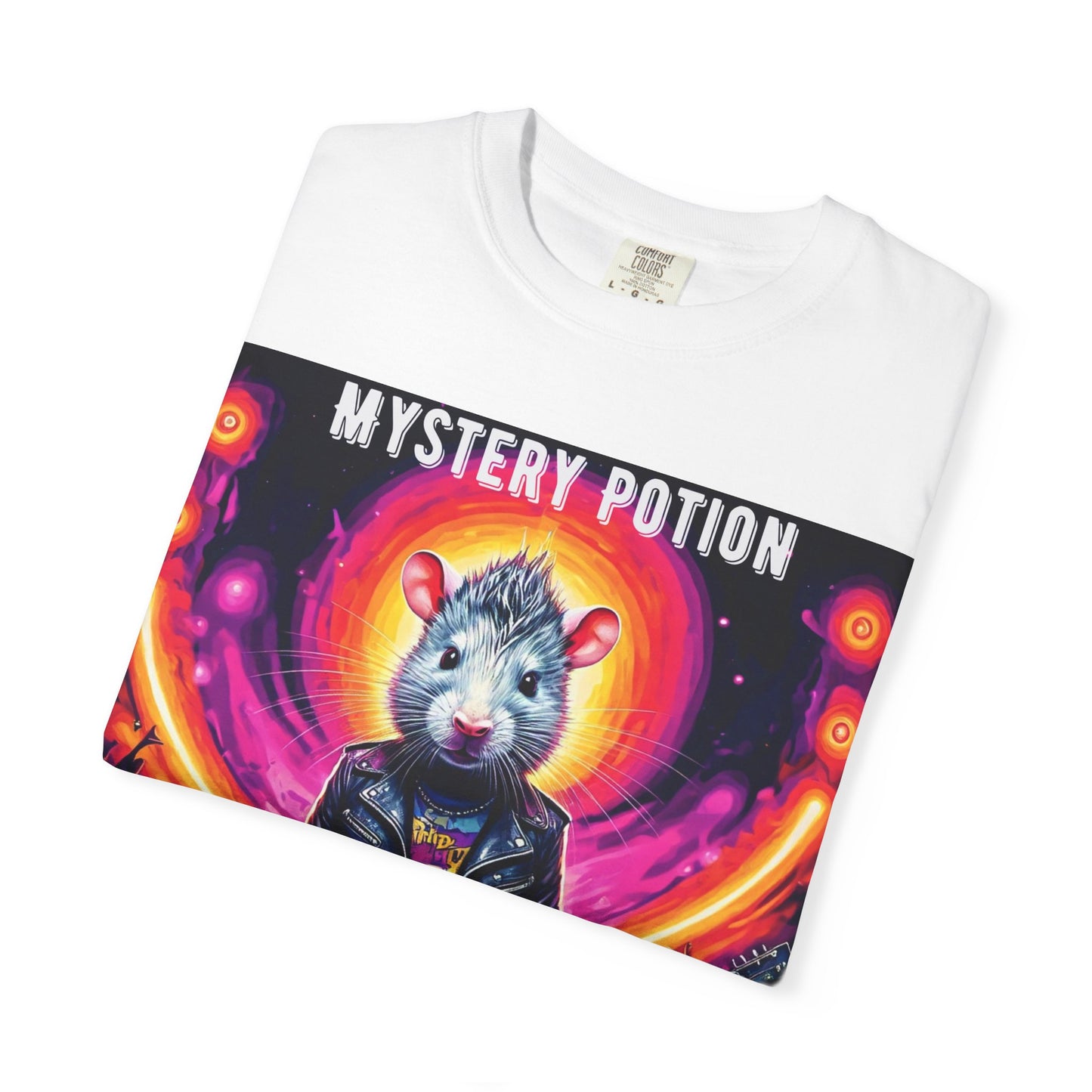 Mystical Hamster Graphic Tee | Unisex Edgy T-Shirt, Perfect for Festivals, Concerts, Gifts, Casual Wear, and Parties
