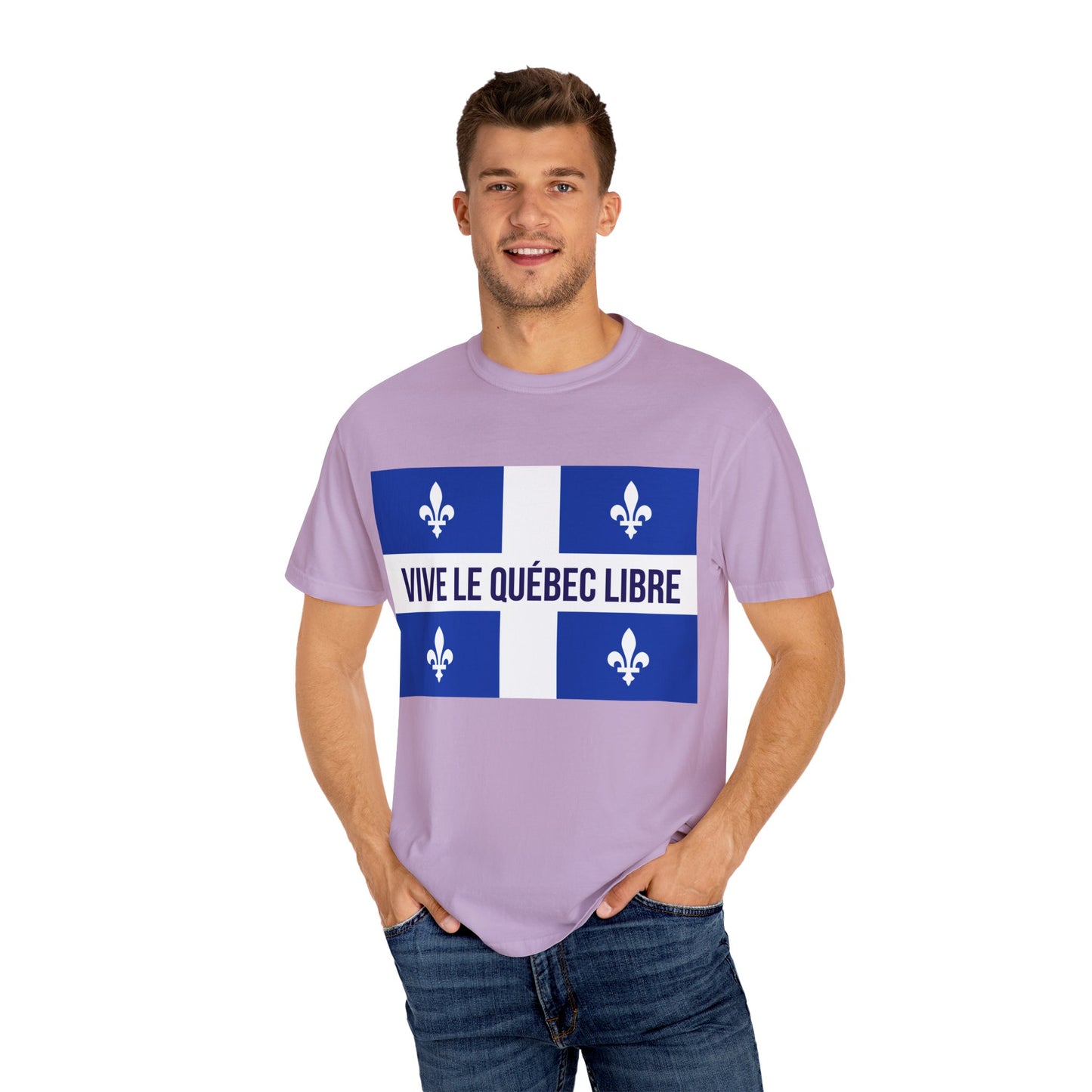 Vive le Québec Libre T-Shirt, Unisex Garment-Dyed Tee for Patriotic Celebrations, Canadian Pride Shirt, Quebec Independence Day [...]