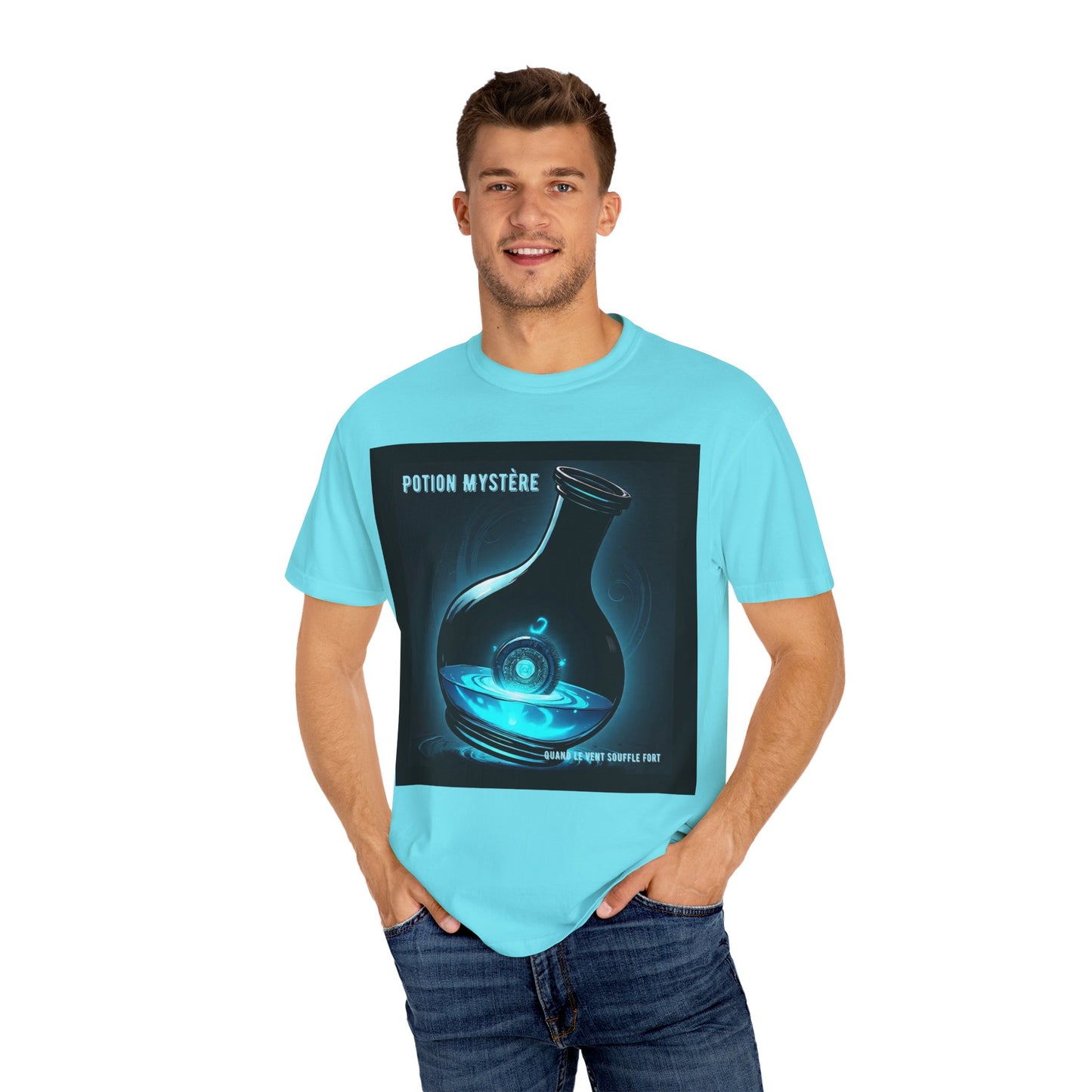 'Quand Le Vent Souffle Fort' par Potion Mystère, Mystery Potion T-Shirt, Unisex Graphic Tee, Magic Lab Shirt, Fantasy Apparel, Gift for Wizards and Witches