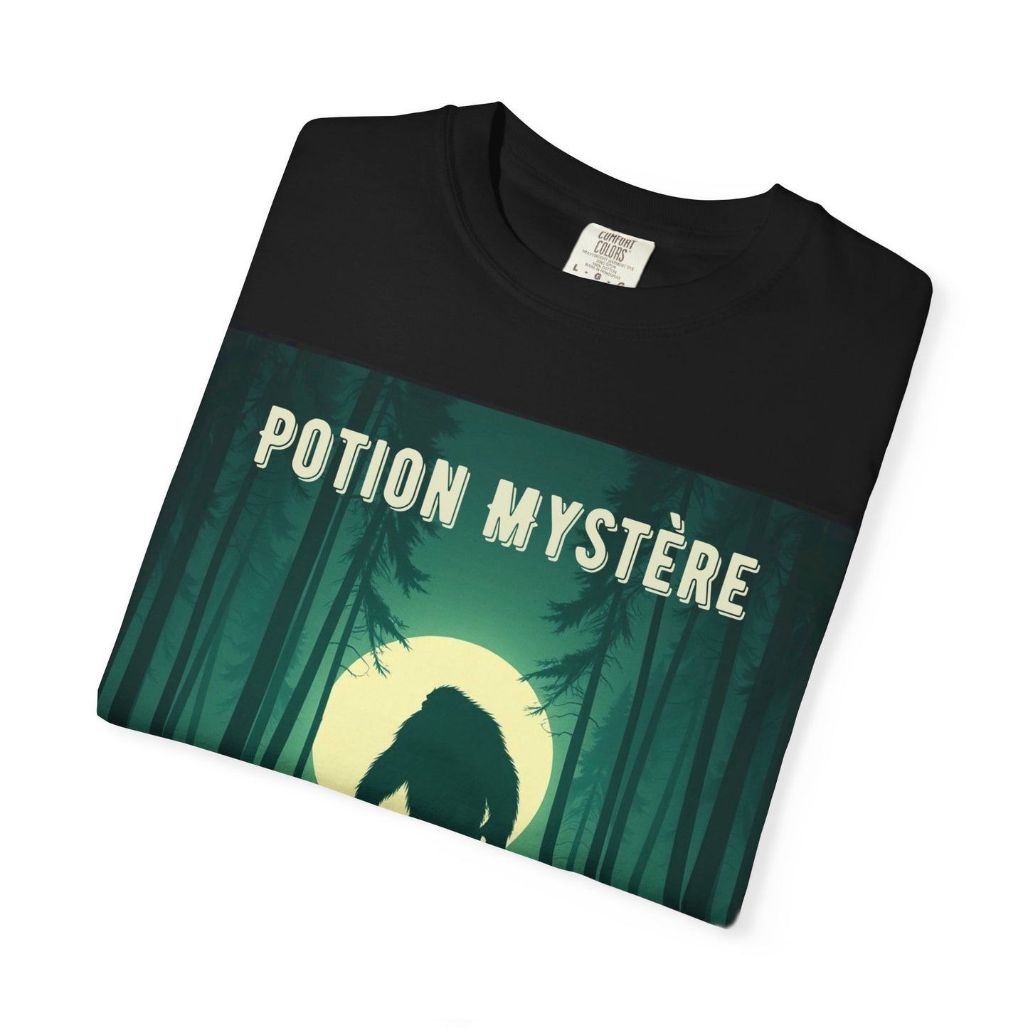 'Yeti' par Potion Mystère, Mysterious Yeti T-Shirt, Unisex Graphic Tee, Adventure Apparel, Gift for Explorers, Nature-Inspired Clothing for Sasquatch Lovers