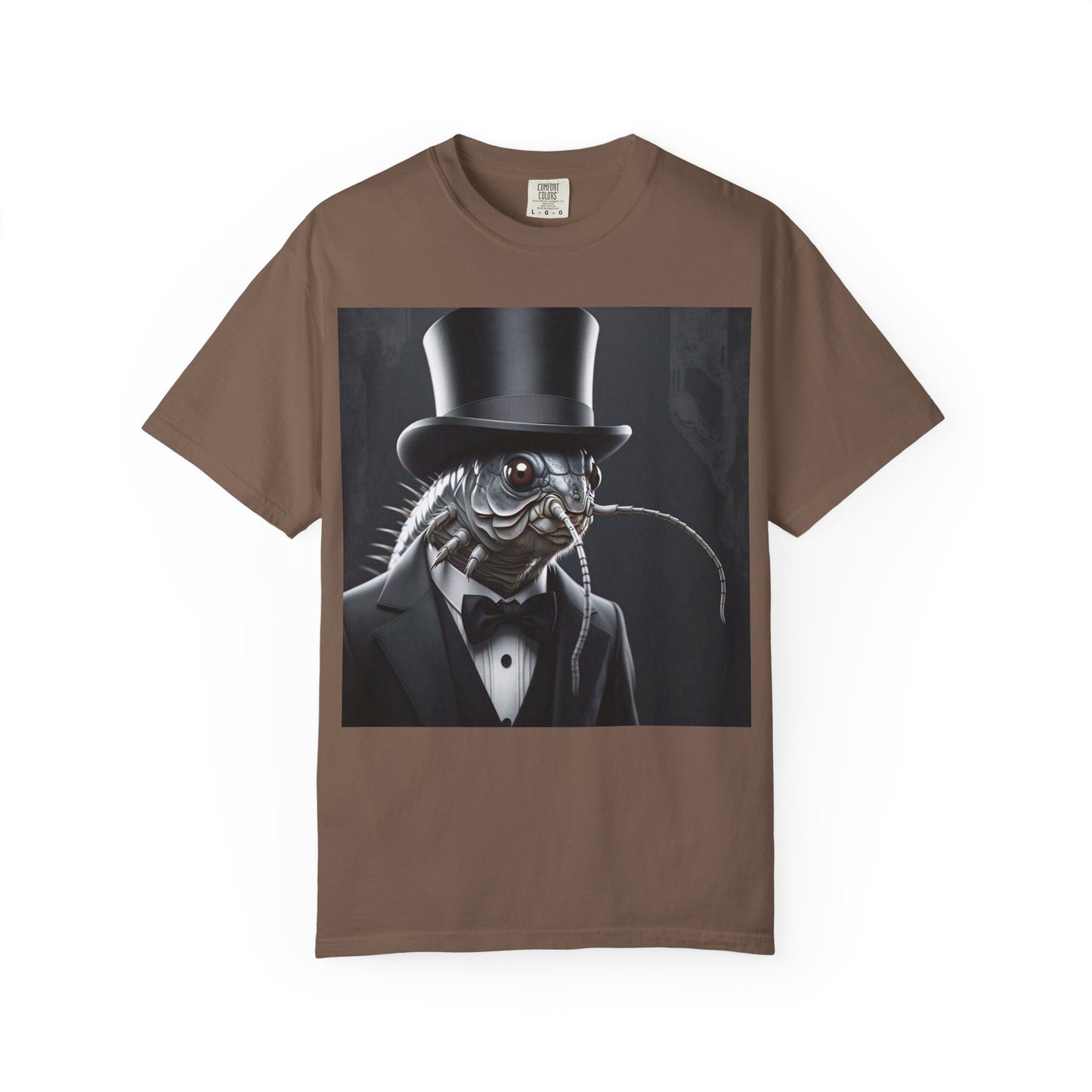 Whimsical Silver Fish Gentleman T-shirt | Fun Gift for Aquatic Lovers, Unique Humor Shirt, Casual Wear, Creative Outfit