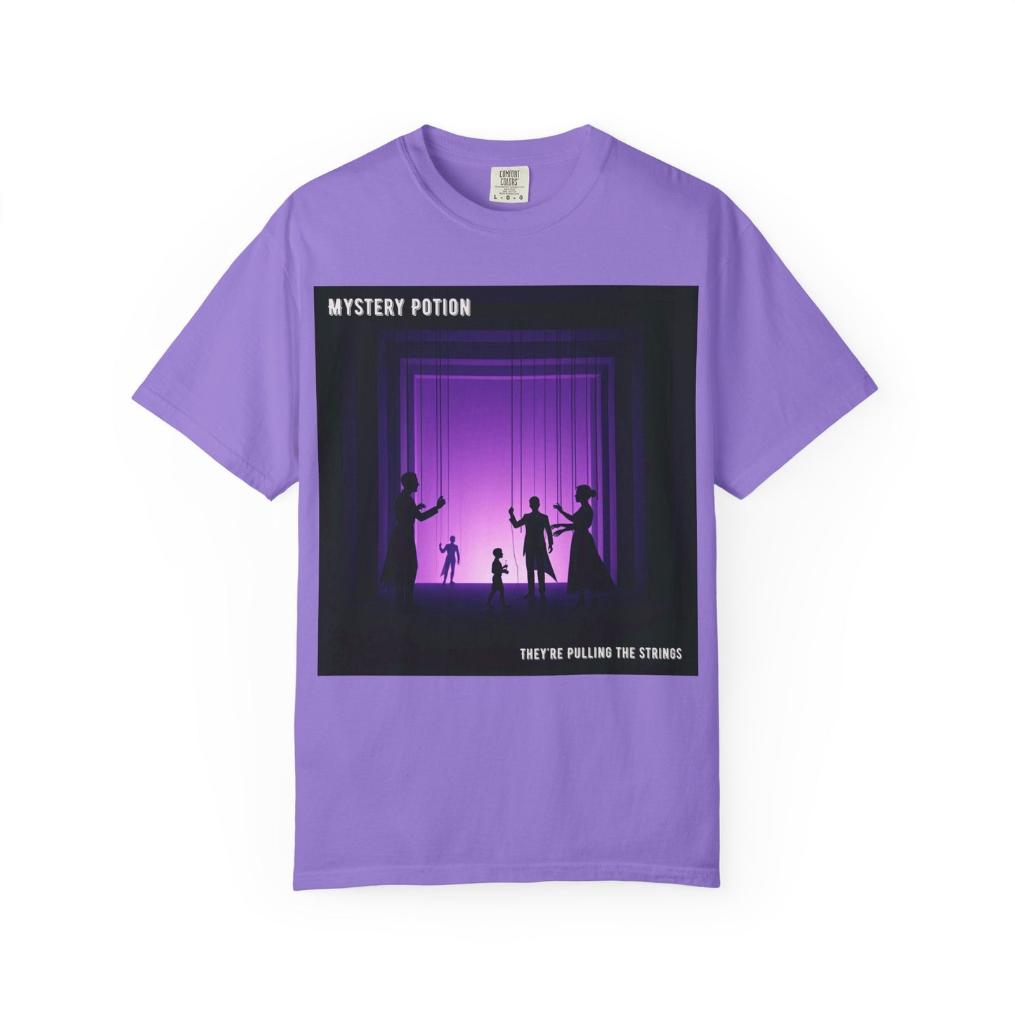 'They're Pulling the Strings' by Mystery Potion, Unisex T-Shirt - Playful Graphic Tee for Creative Souls, Perfect for a Fun Night Out, Gift for Art Lovers, Casual Wear, [...]