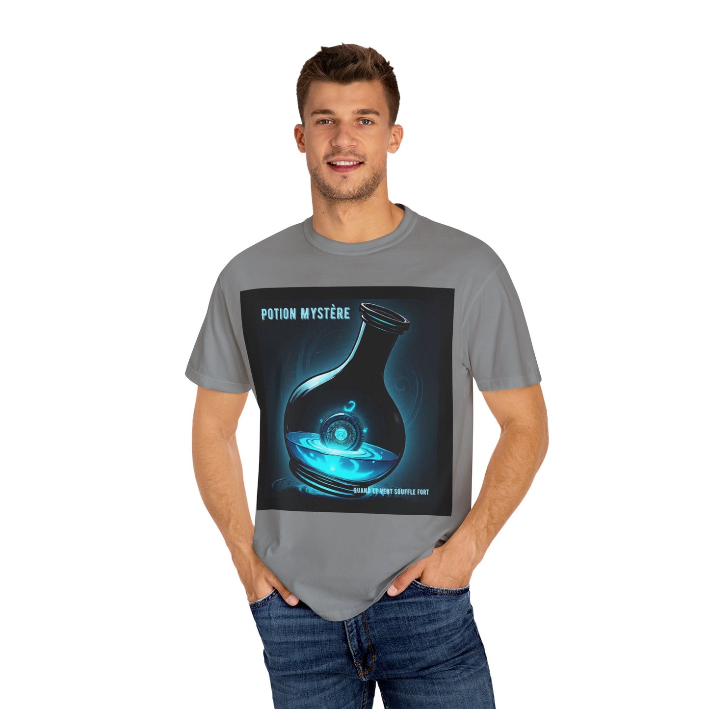 'Quand Le Vent Souffle Fort' par Potion Mystère, Mystery Potion T-Shirt, Unisex Graphic Tee, Magic Lab Shirt, Fantasy Apparel, Gift for Wizards and Witches