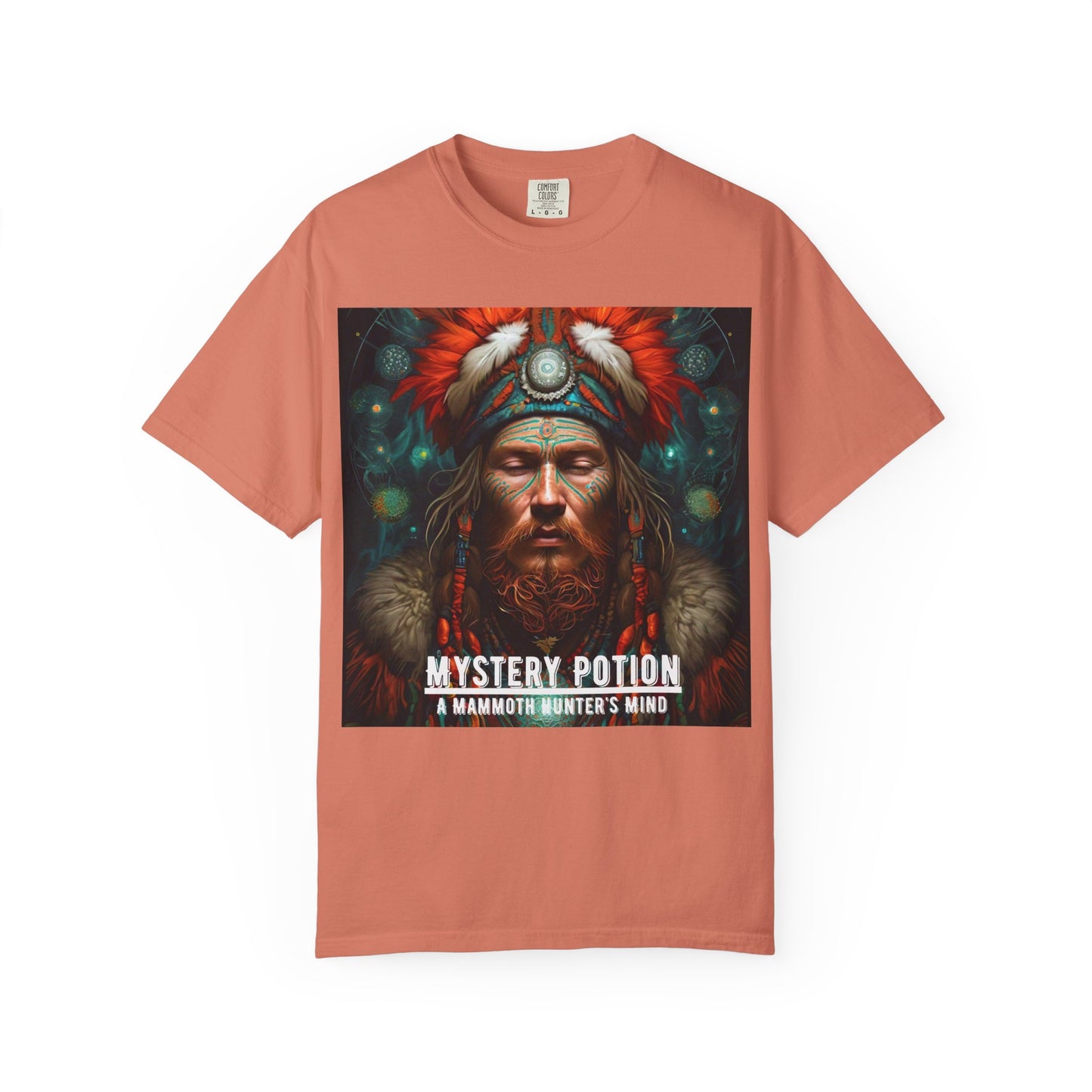 'A Mammoth Hunter's Mind' Mystery Potion Mystical Vintage Inspired Unisex T-Shirt, Cozy Gift for Nature Lovers, Unique Graphic Tee for Festivals, Casual Wear, Statement Shirt