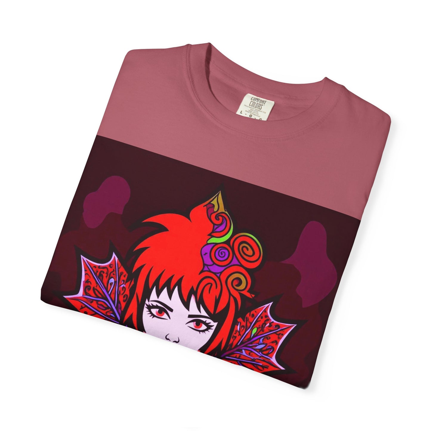 Emily The Maple Leaf Vibrant Art T-Shirt, Bohemian Graphic Tee, Unique Artwear, Gift for Art Lovers, Festival Clothing, Unisex Fashion, Canadian Patriots