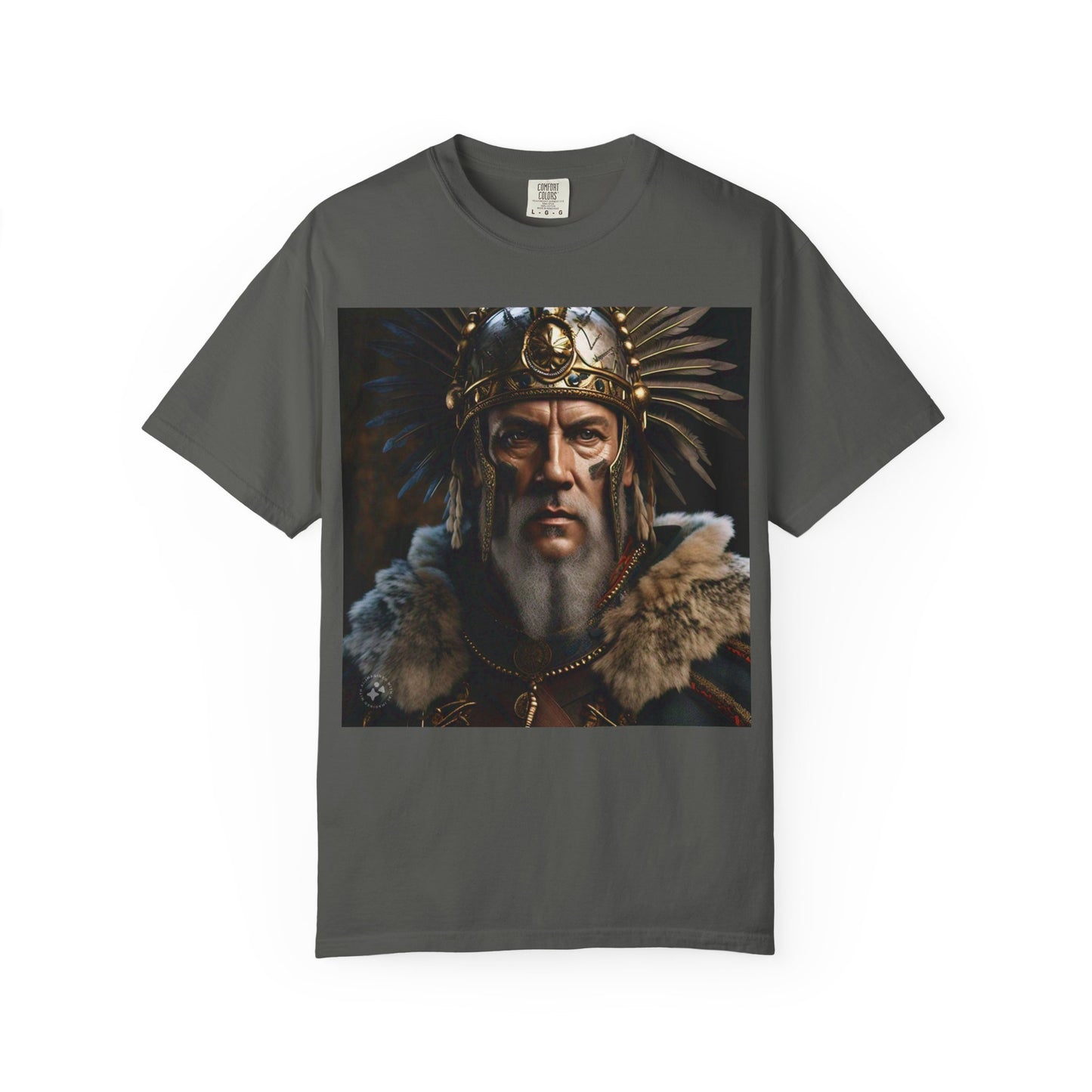 Warrior Spirit Garment-Dyed T-Shirt, Vintage Tee, Unisex Fashion, Gift for Him, Casual Wear, Graphic Top, Everyday Style