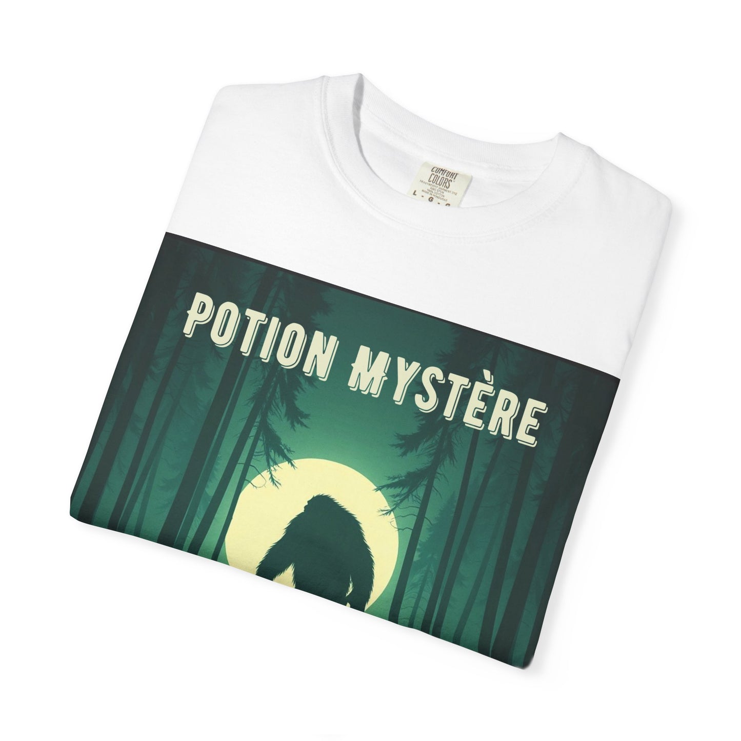 'Yeti' par Potion Mystère, Mysterious Yeti T-Shirt, Unisex Graphic Tee, Adventure Apparel, Gift for Explorers, Nature-Inspired Clothing for Sasquatch Lovers