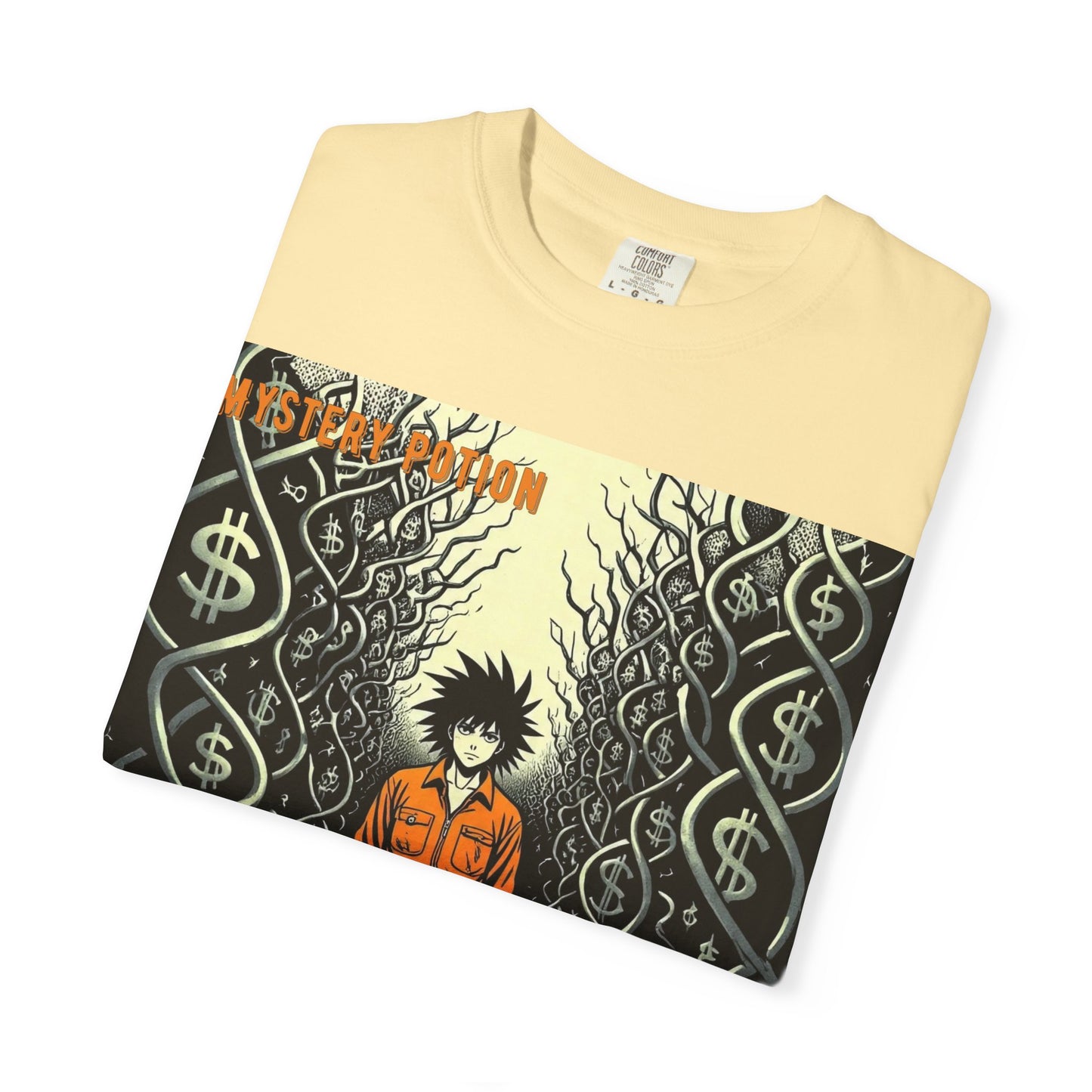 'Prison of Dollar Signs' by GOAT of Goth, Street Art Inspired Unisex T-Shirt, Cool Graphic Tee, Casual Wear, Hip Hop Fashion, Gift for Art Lovers, Unique Style