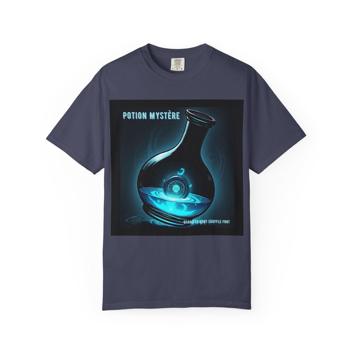 'Quand Le Vent Souffle Fort' par Potion Mystère, Mystery Potion T-Shirt, Unisex Graphic Tee, Magic Lab Shirt, Fantasy Apparel, Gift for Wizards and Witches