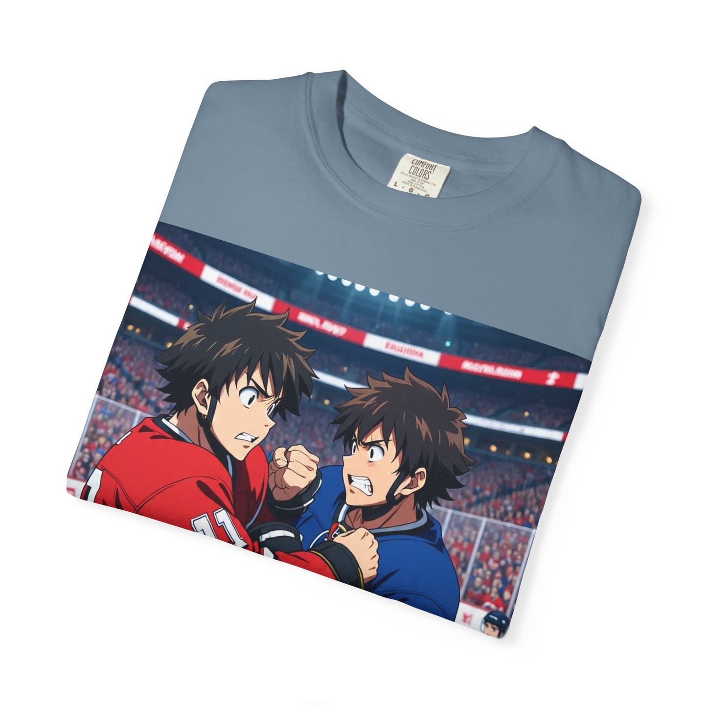 Hockey Fight T-Shirt | Unisex Vintage Graphic Tee | Perfect for Gamers | Gift for Fans | Casual Wear | Anime Rivalry Streetwear