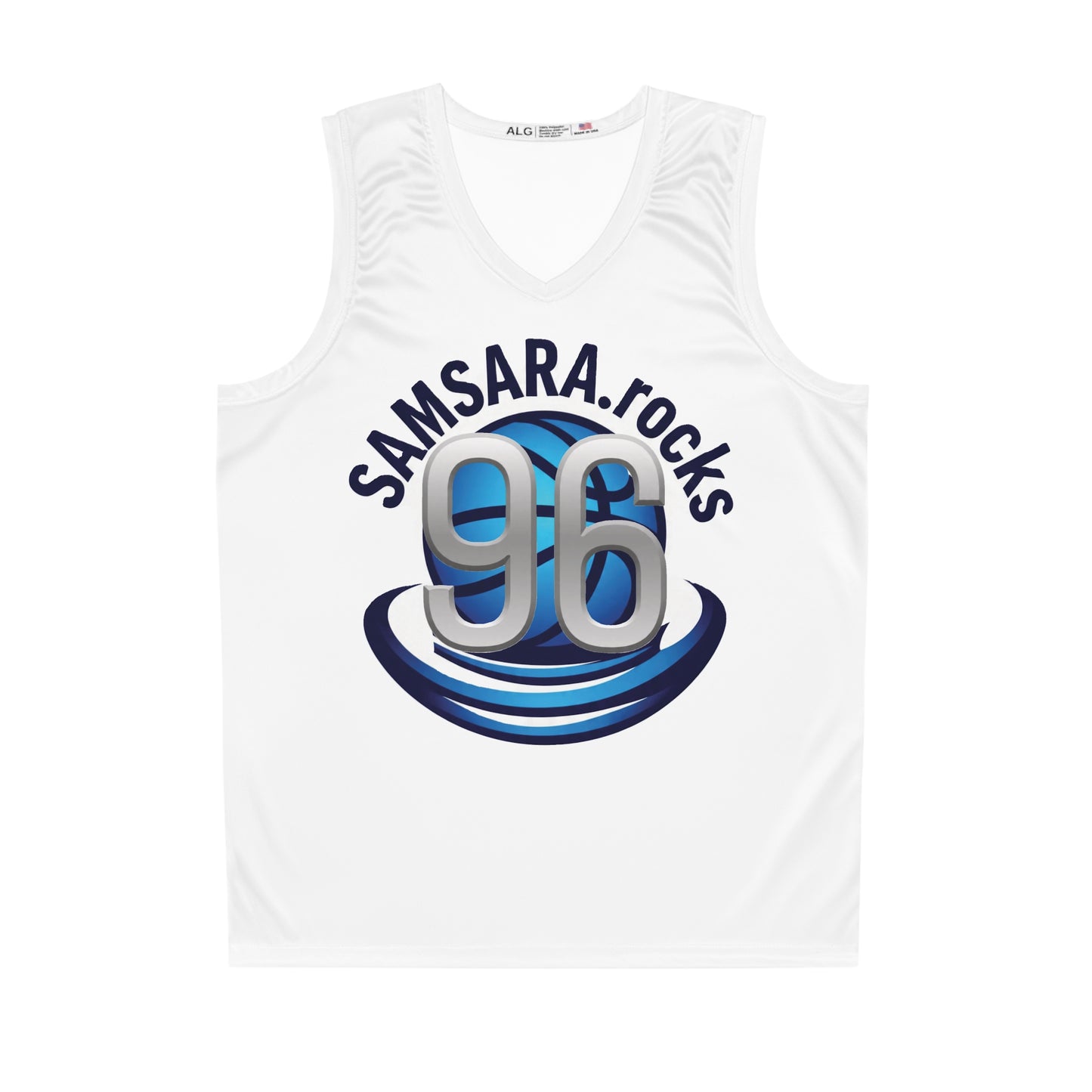 Stylish SAMSARA.rocks Basketball Jersey, Sportswear, Athletic Apparel, Unique Gift for Basketball Lovers, Jersey for Team Spirit, Gym Outfit