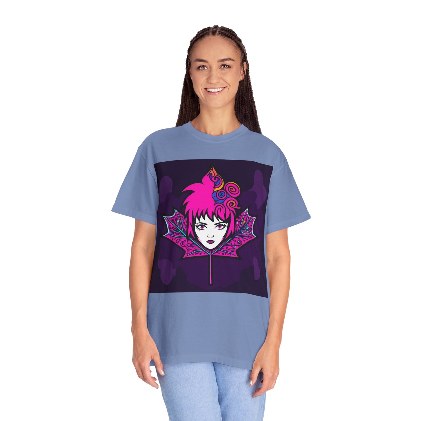 Emily The Maple Leaf Vibrant Graphic Tee: Retro Pop Art T-Shirt, Unique Gift, Casual Wear, Festival Fashion, Fun Style, Unisex Apparel