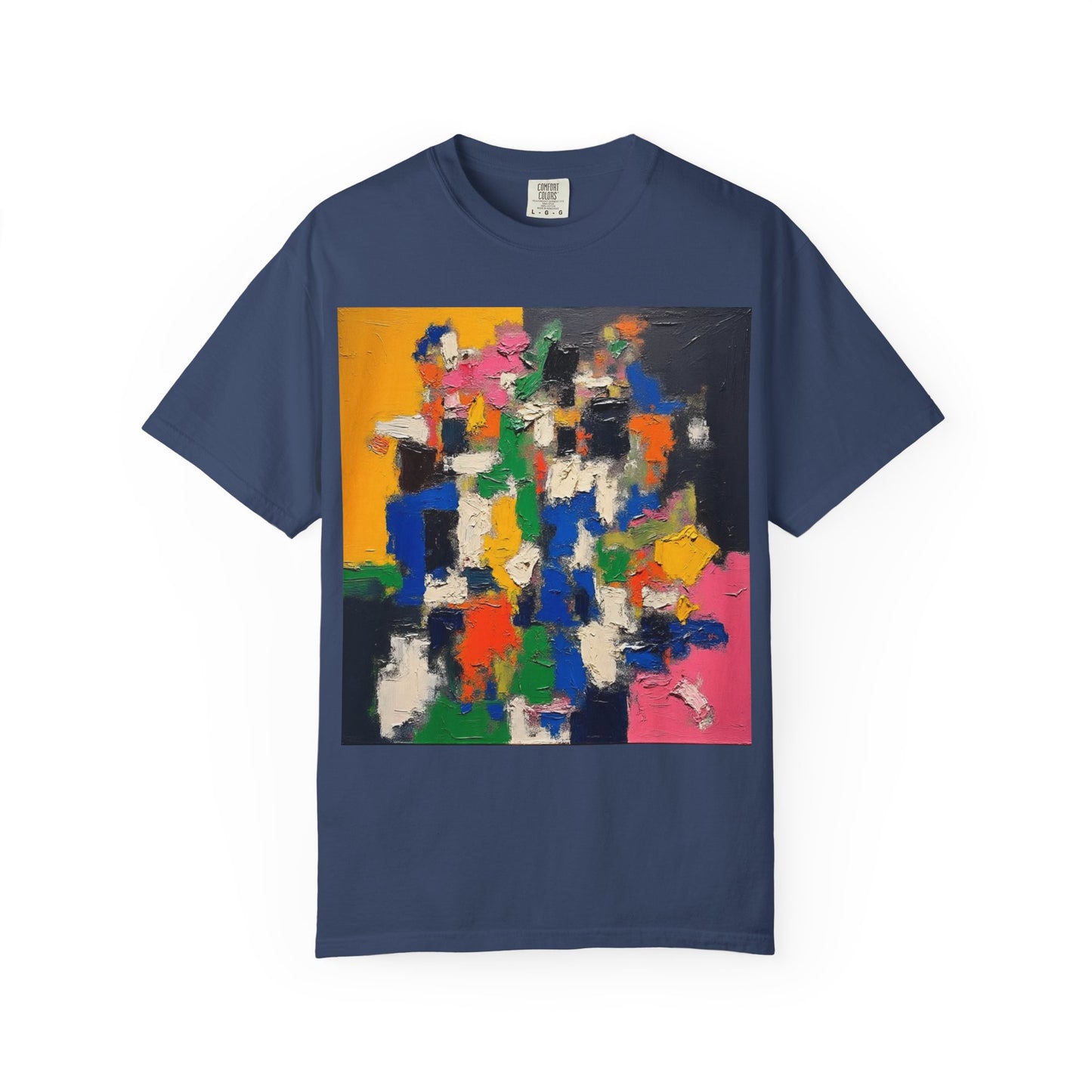 Vibrant Abstract Art Unisex T-Shirt, Colorful Graphic Tee, Casual Wear, Trendy Gift for Art Lovers, Perfect for Summer Festivals