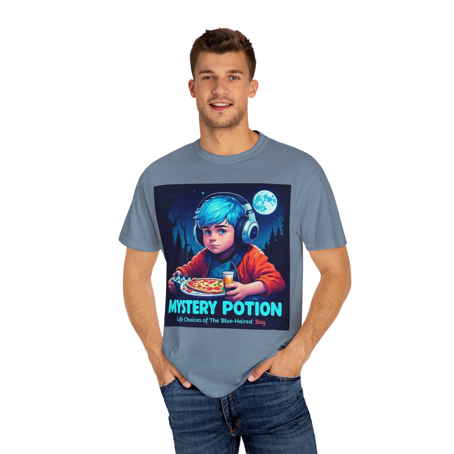 Mystery Potion T-shirt, Gamer Tee, Unisex Graphic Tee, Quirky Gift, Unique Design, Retro Vibe