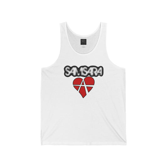 Samsara Rocks Love Unisex Tank, Cool Graphic Shirt, Music Lover Gift, Casual Summer Wear, Festival Apparel, Band Merchandise