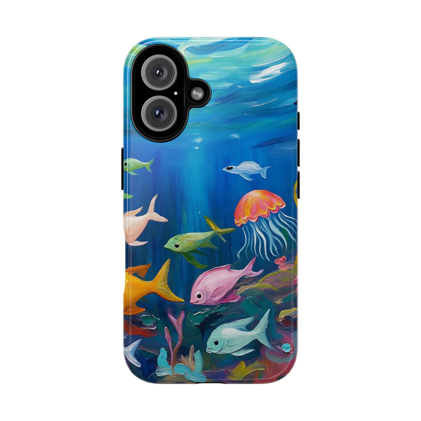 Vibrant Ocean-Inspired Phone Case, Waterproof Phone Cover, Unique Gift for Ocean Lovers, Coastal Decor, Nature-Inspired Accessory