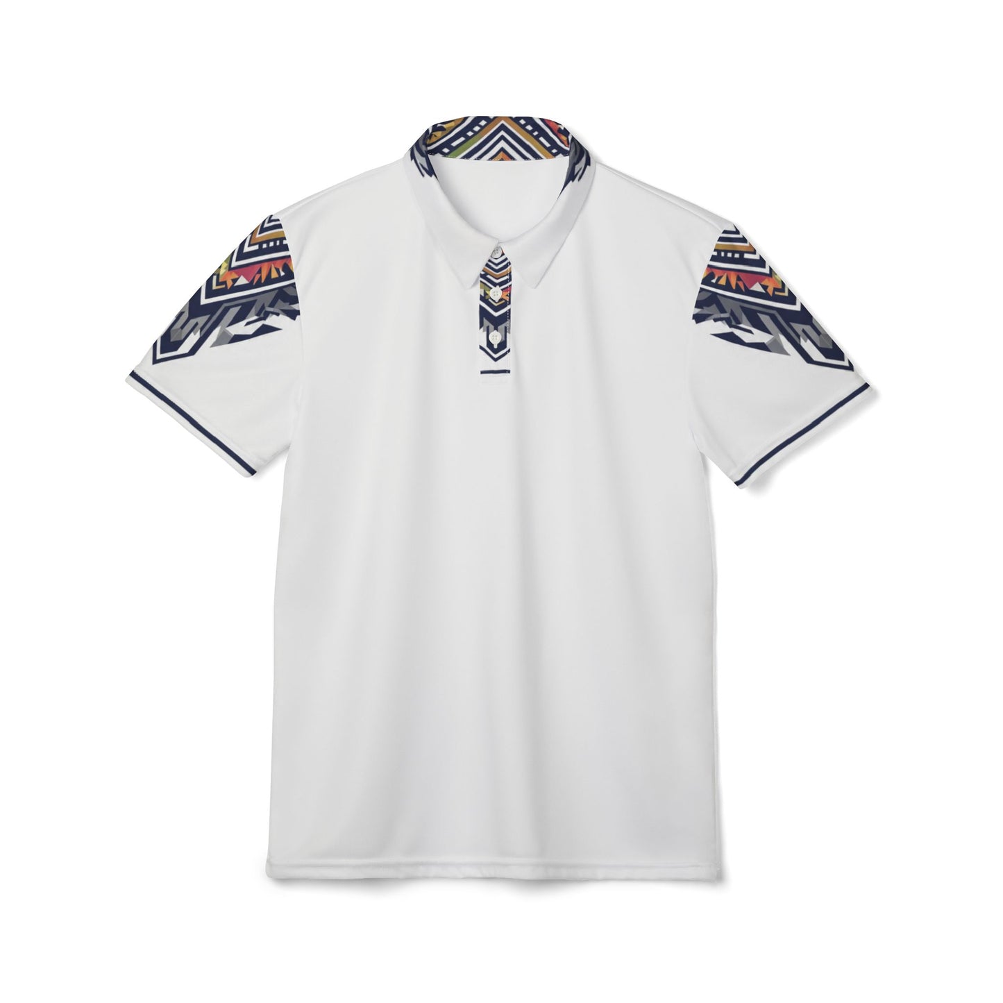 Aztec Tribal Print Unisex Polo Golf Shirt, Casual Wear, Summer Fashion, Outdoor Activities, Gift for Him/Her