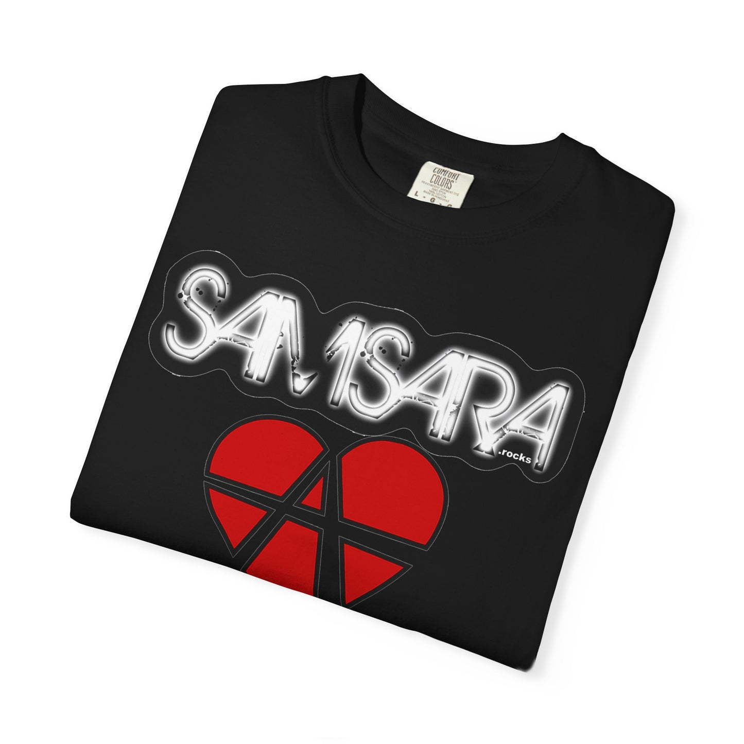 Samsara Heart Permanent Damage Unisex T-Shirt, Trendy Graphic Tee, Streetwear Style, Casual Apparel, Perfect for Music Festivals, Unique Gift Idea