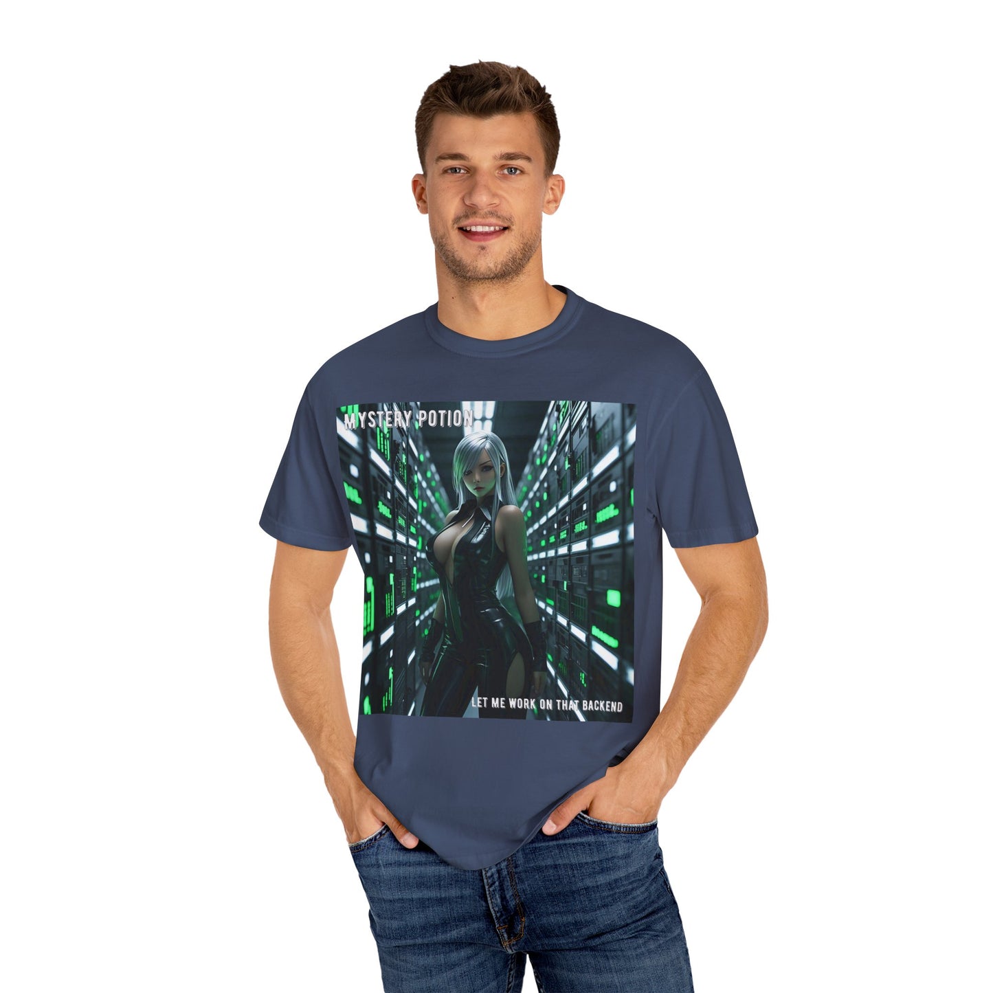 Mystery Potion Unisex T-Shirt, Gamer Tee, Backend Developer Gift, Fun Tech Graphic Shirt, Casual Outfit, Birthday Present