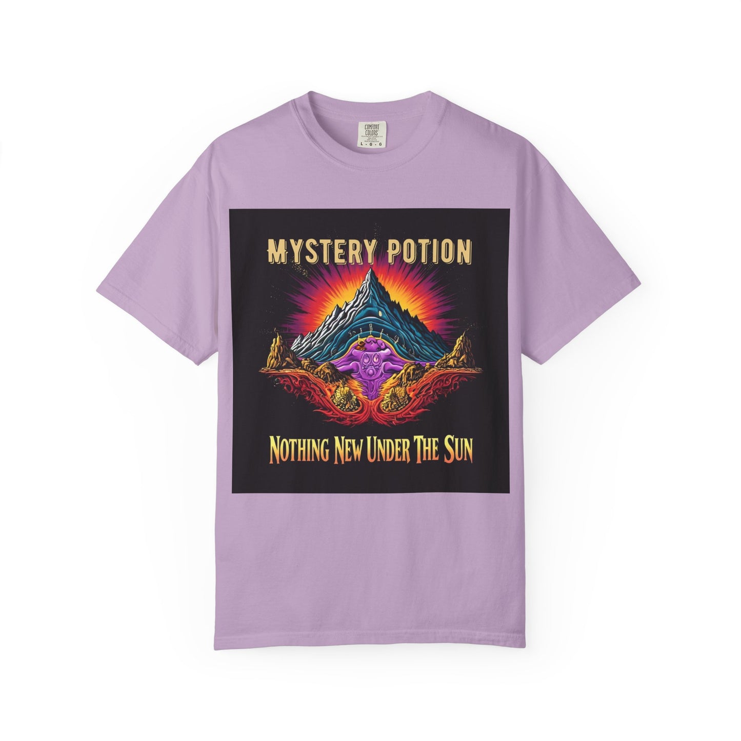 Mystical Graphic T-Shirt, "Nothing New Under The Sun" Vintage Aura Tee, Unisex Casual Wear, Unique Gift for Nature Lovers, Festival Essentials, Eco-Friendly Fashion