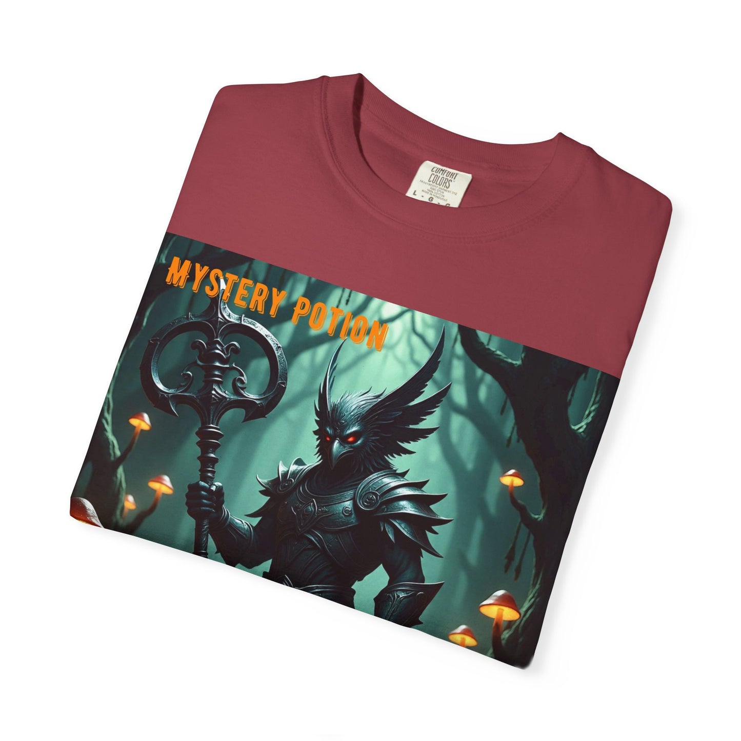 Mystical Āv-Maker Unisex Garment-Dyed T-shirt, Fantasy Apparel, Gift for Gamers, Witchy T-shirt, Mystery Potion Design, Unisex Tee
