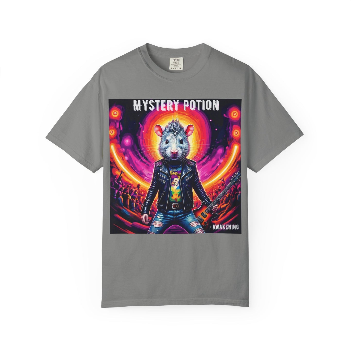 Mystical Hamster Graphic Tee | Unisex Edgy T-Shirt, Perfect for Festivals, Concerts, Gifts, Casual Wear, and Parties