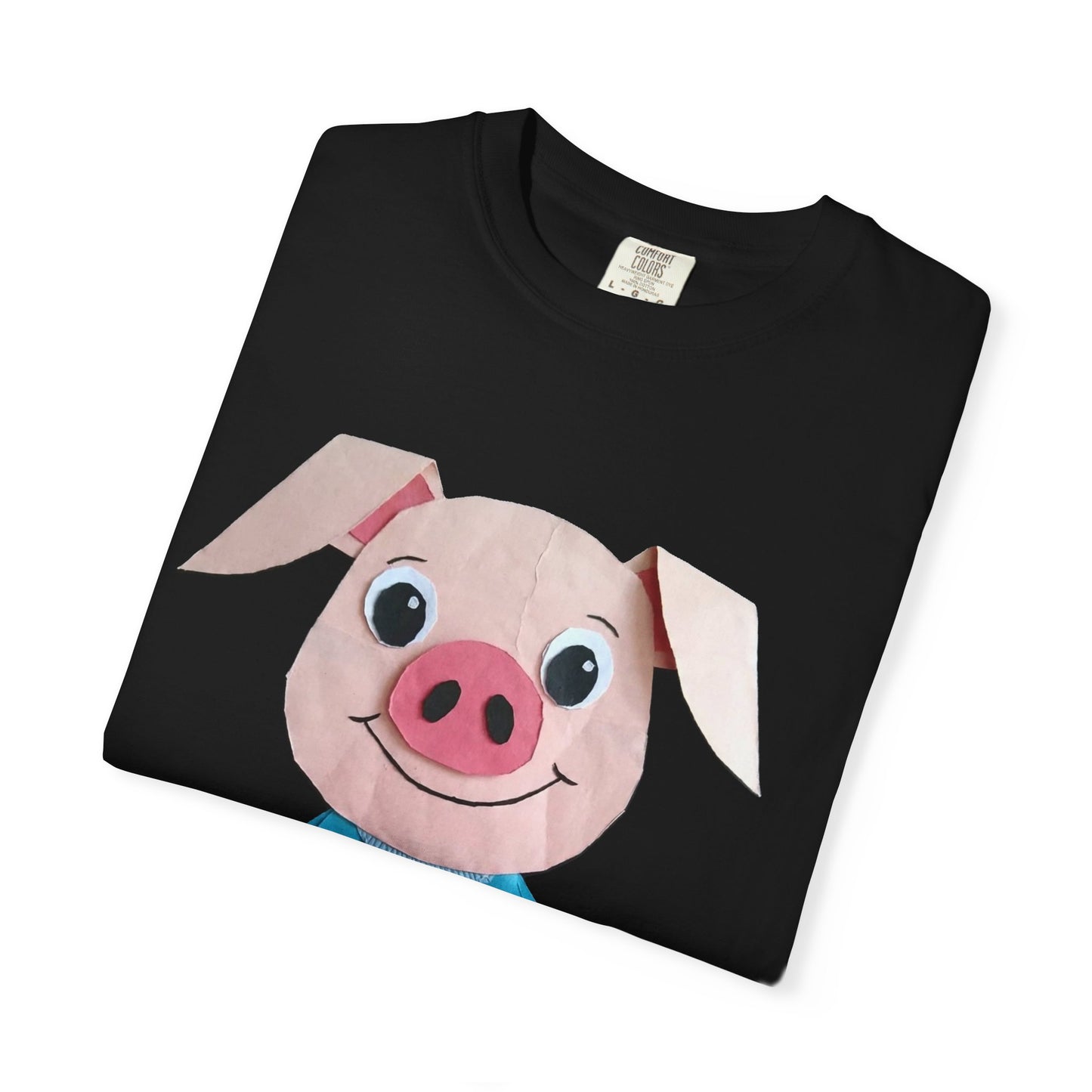 Cute Pig Character T-Shirt, Animal Lover Gift, Funny Graphic Tee, Casual Wear, Farm Themed Shirt
