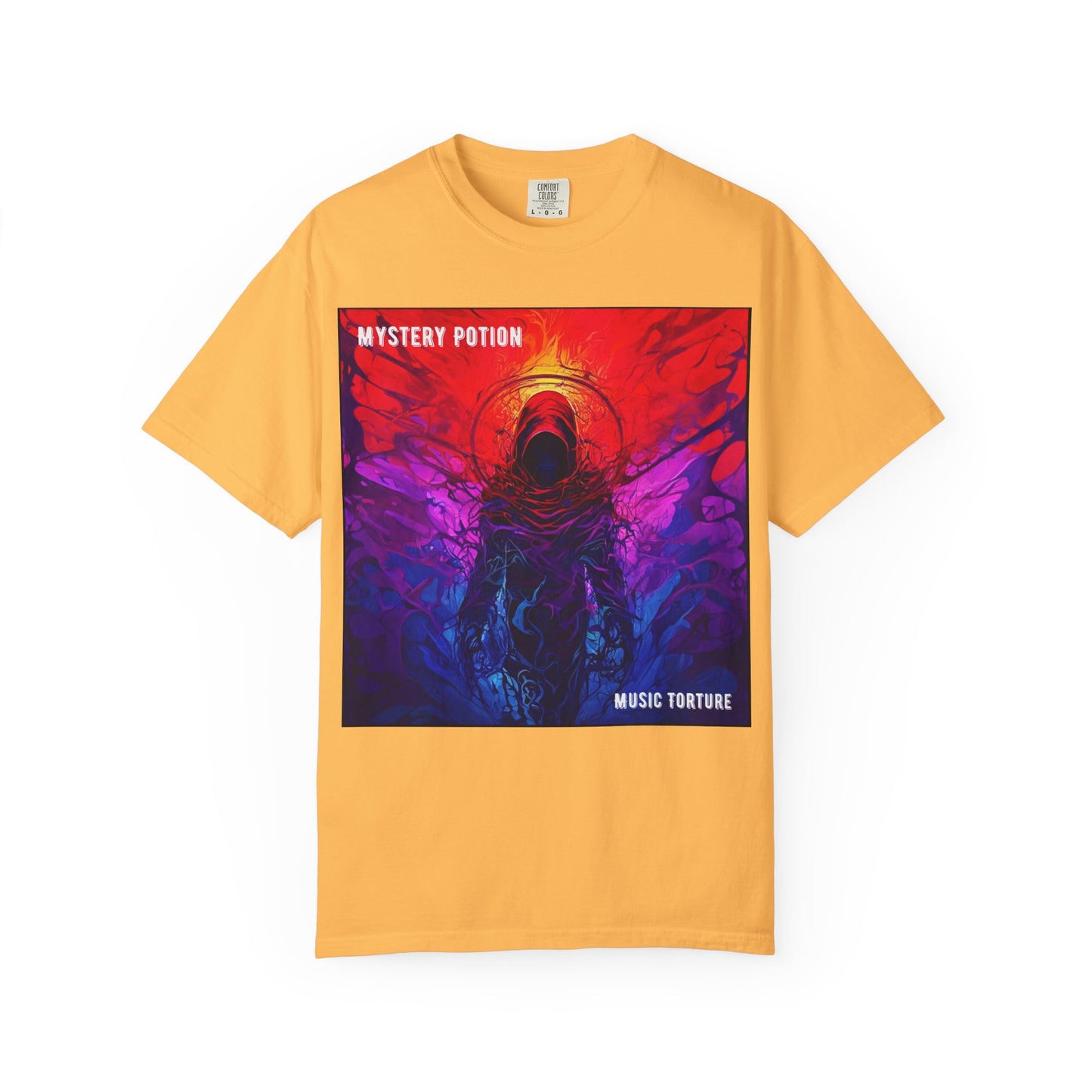 'Music Torture' by Mystery Potion Unisex Garment-Dyed T-shirt, Music Torture Tee, Vibrant Graphic Shirt, Cool Casual Wear, Gift for Music Lovers, [...]