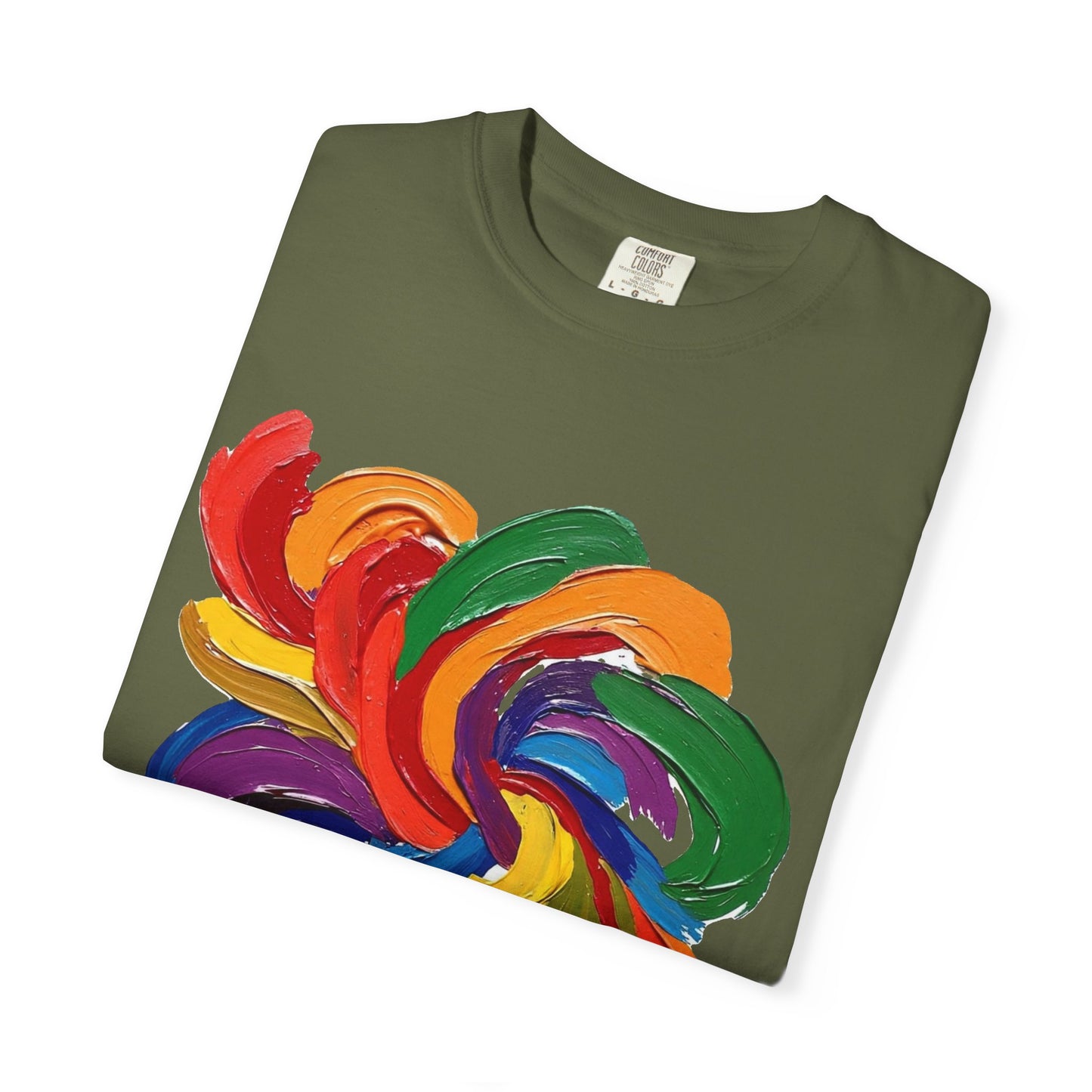 Colorful Swirl Unisex T-Shirt, Vibrant Art Tee, Casual Wear, Gift for Artists, Statement Shirt, Summer Outfit
